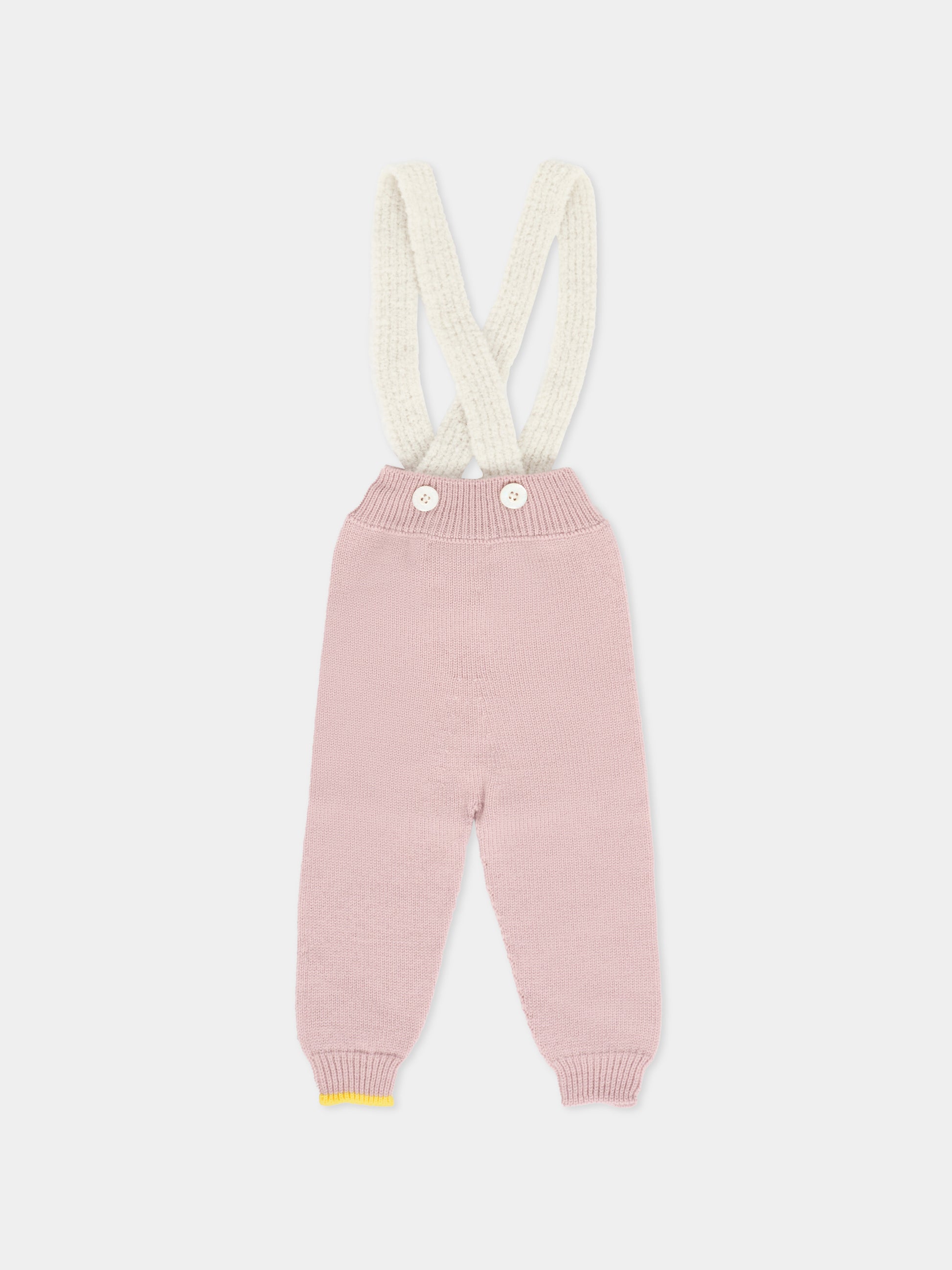 Pantaloni rosa per neonata,Gensami,SUSPENDER-ALP-WE CAMEO PINK