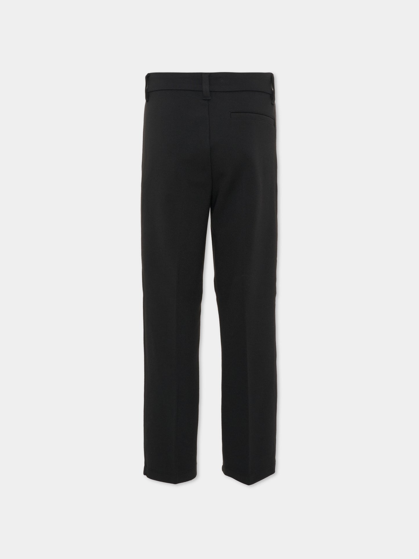 Pantalone nero per bambino con logo,Calvin Klein Kids,IB0IB02341 BEH