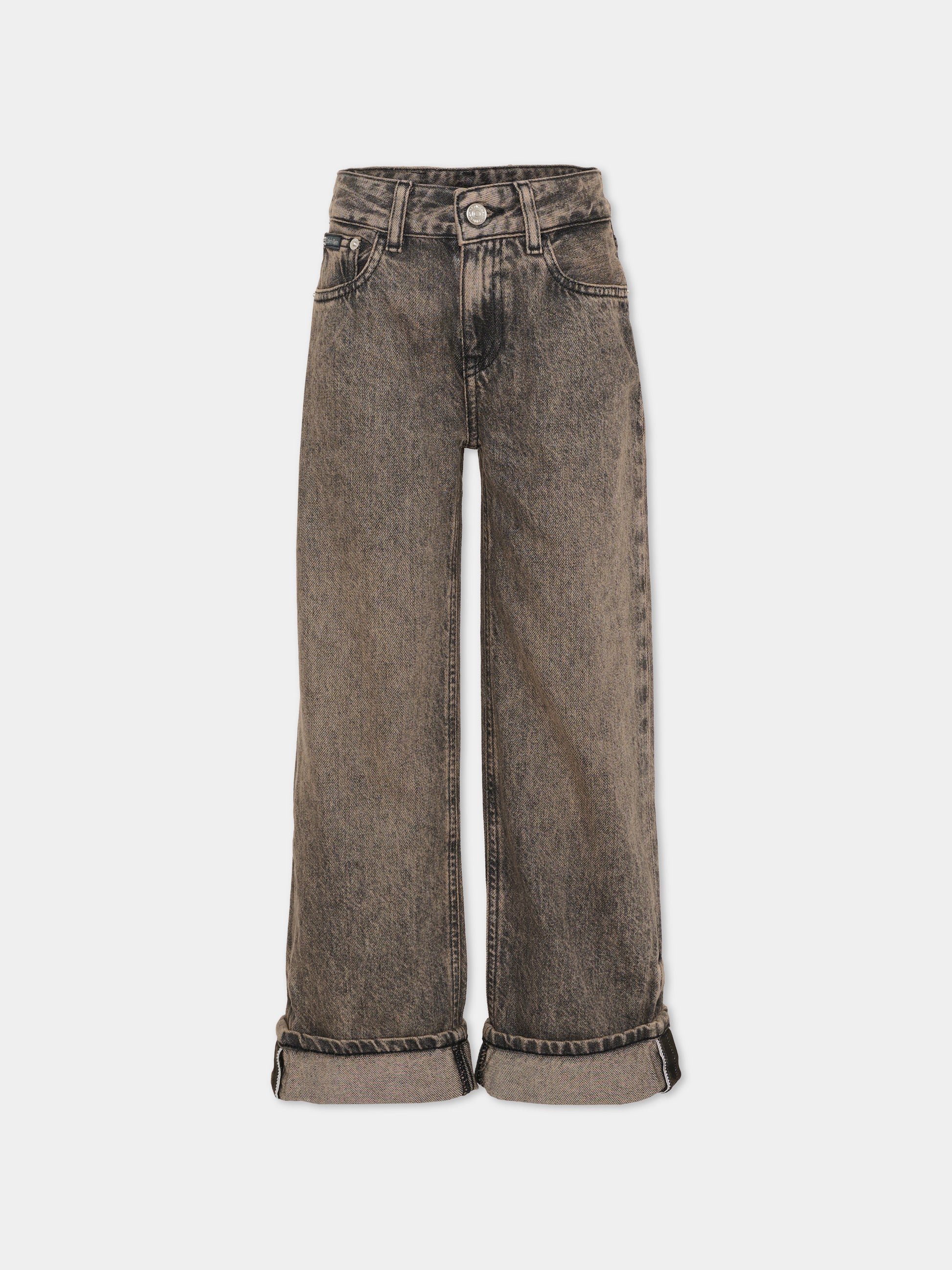 Jeans nero per bambino,Calvin Klein Kids,IB0IB02601 1BY