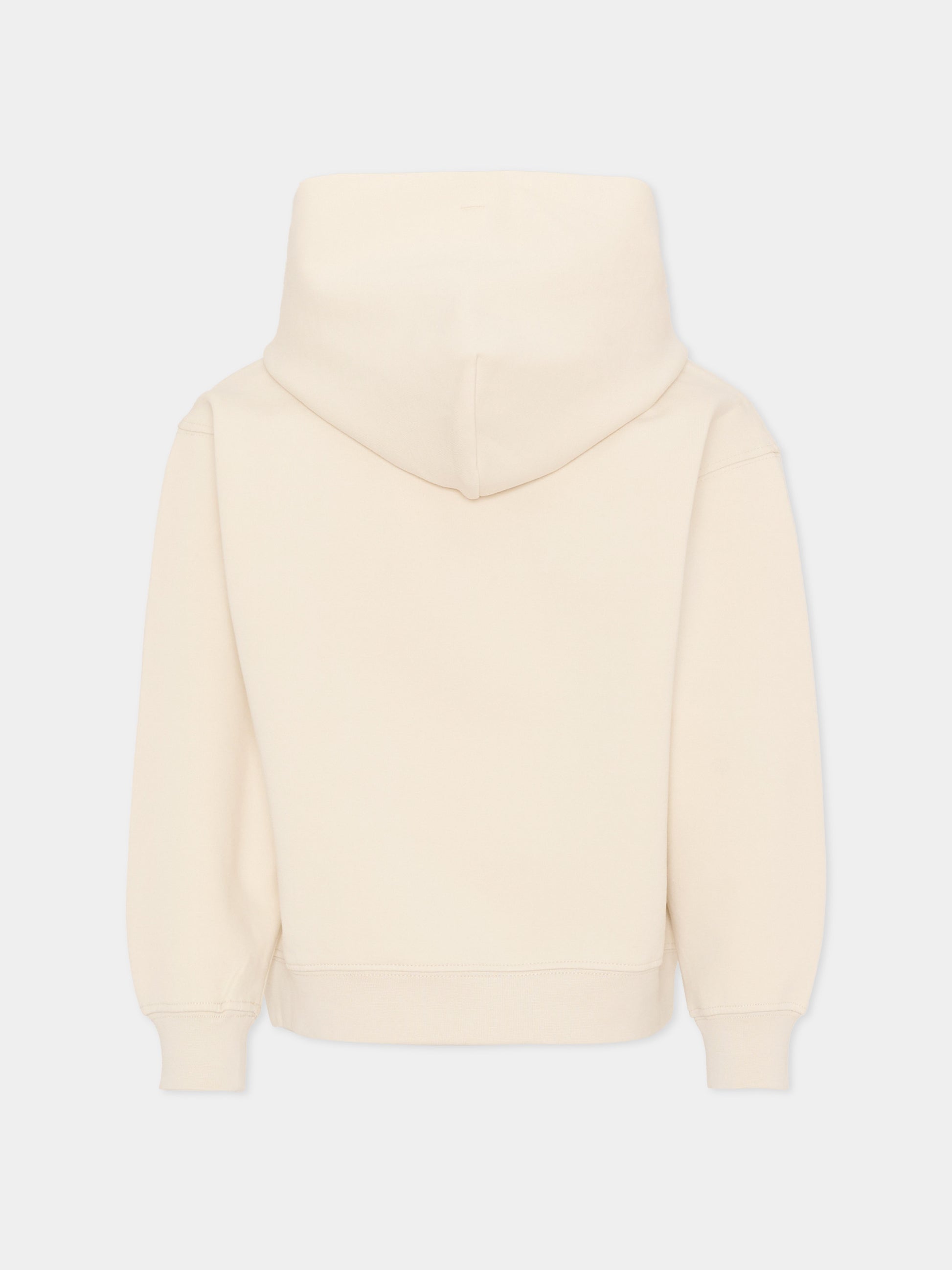 Felpa bianca per bambini con logo,Calvin Klein Kids,IB0IB02615 PGB