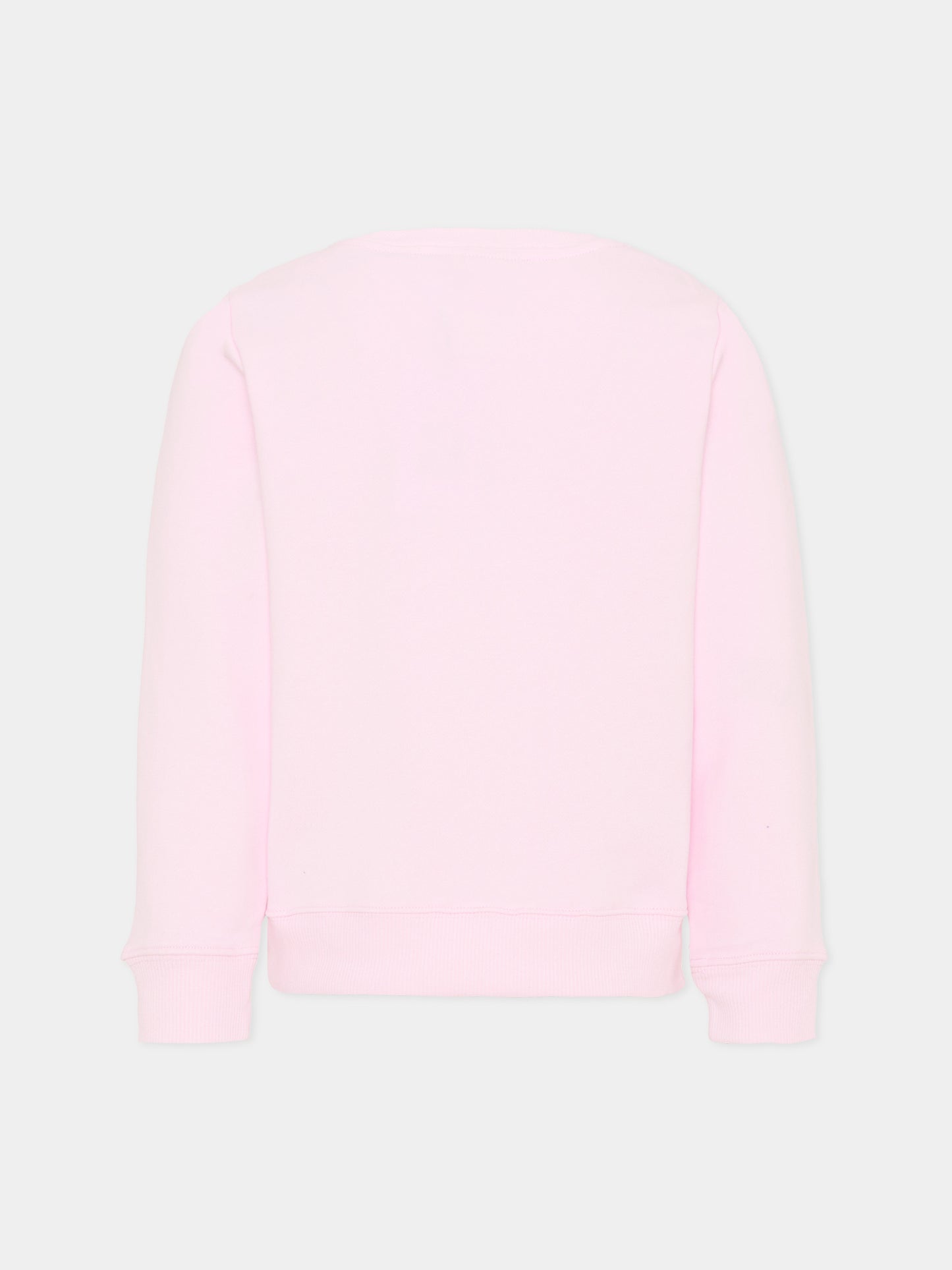 Felpa rosa per bambina con logo,Calvin Klein Kids,IU0IU00714 TN9