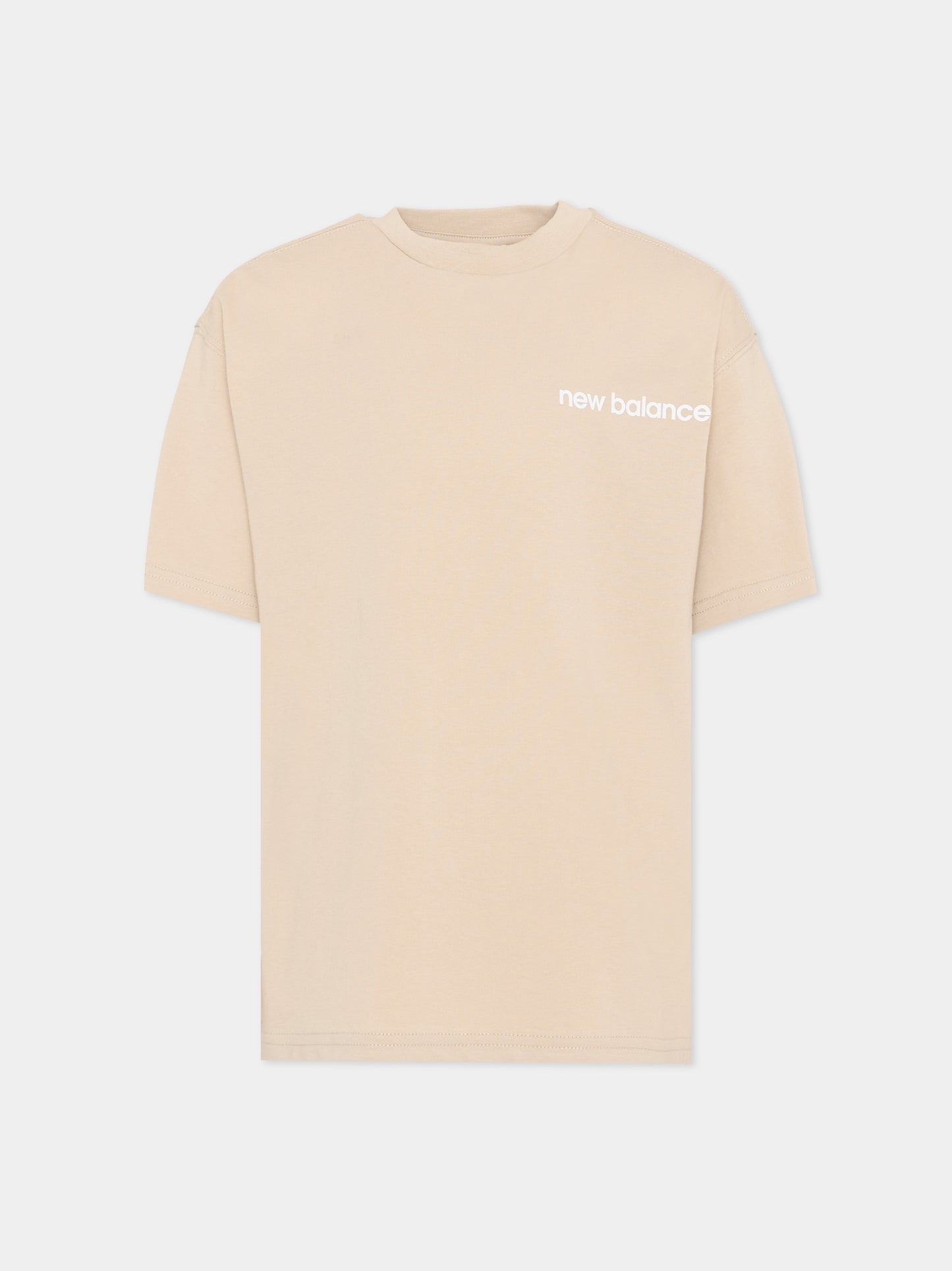 T-Shirt beige per bambino con stampa 574,New Balance,YT61A21A TWF