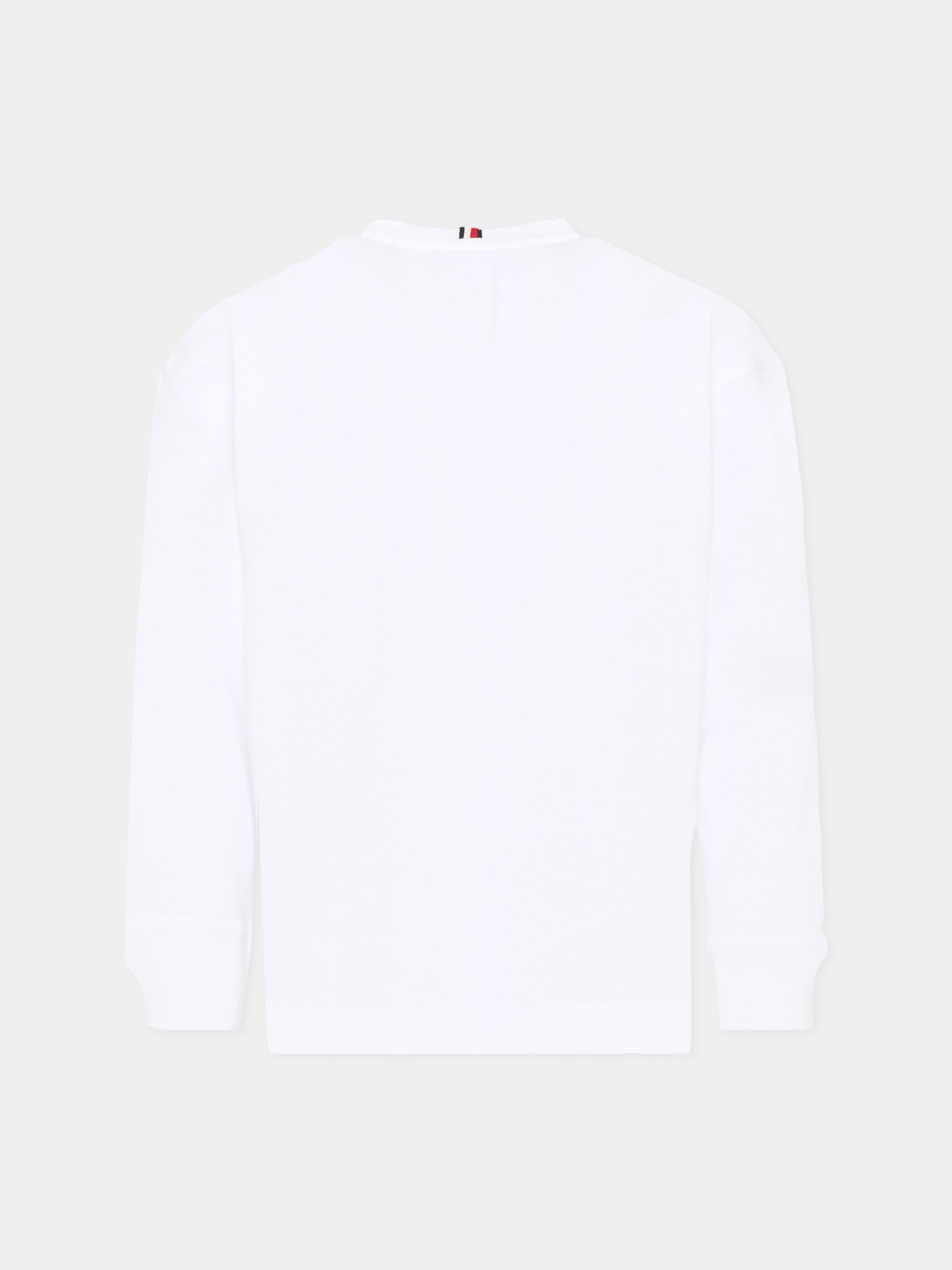 T-shirt bianca per bambini con logo,Tommy Hilfiger Junior,KB0KB10052 YBR