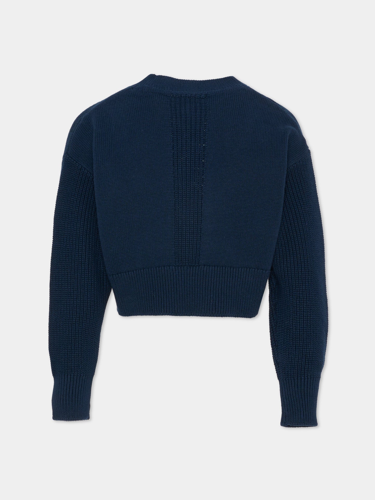 Maglione blu per bambina con logo,Tommy Hilfiger Junior,KG0KG08921 C1G