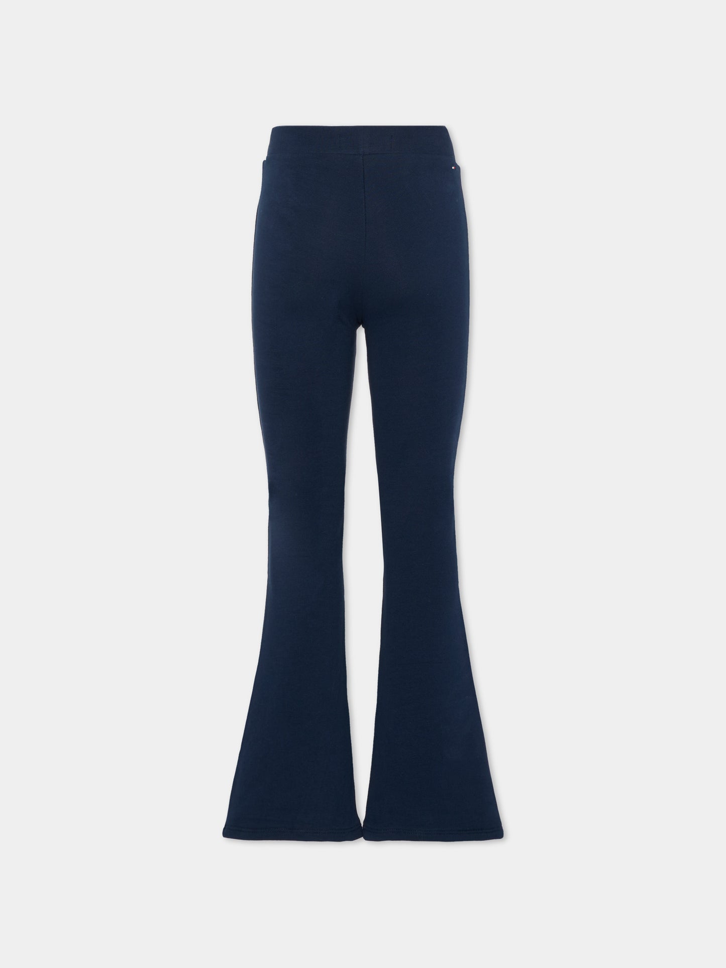Leggings blu per bambina con logo,Tommy Hilfiger Junior,KG0KG08980 C1G