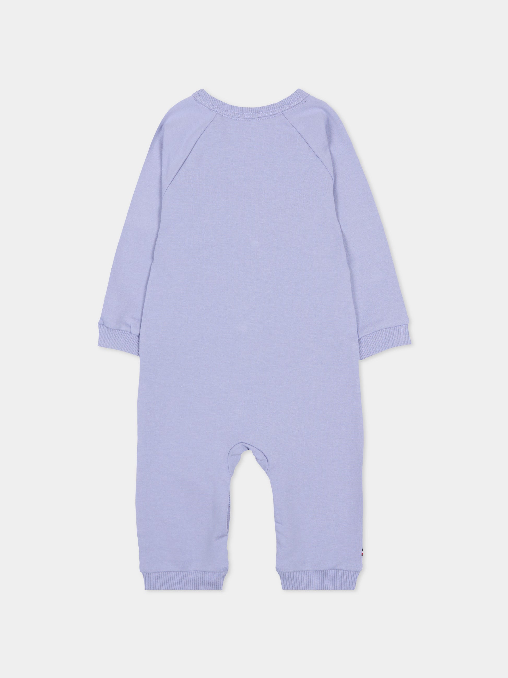 Tutina celeste per neonato con logo,Tommy Hilfiger Junior,KN0KN02136 C5U