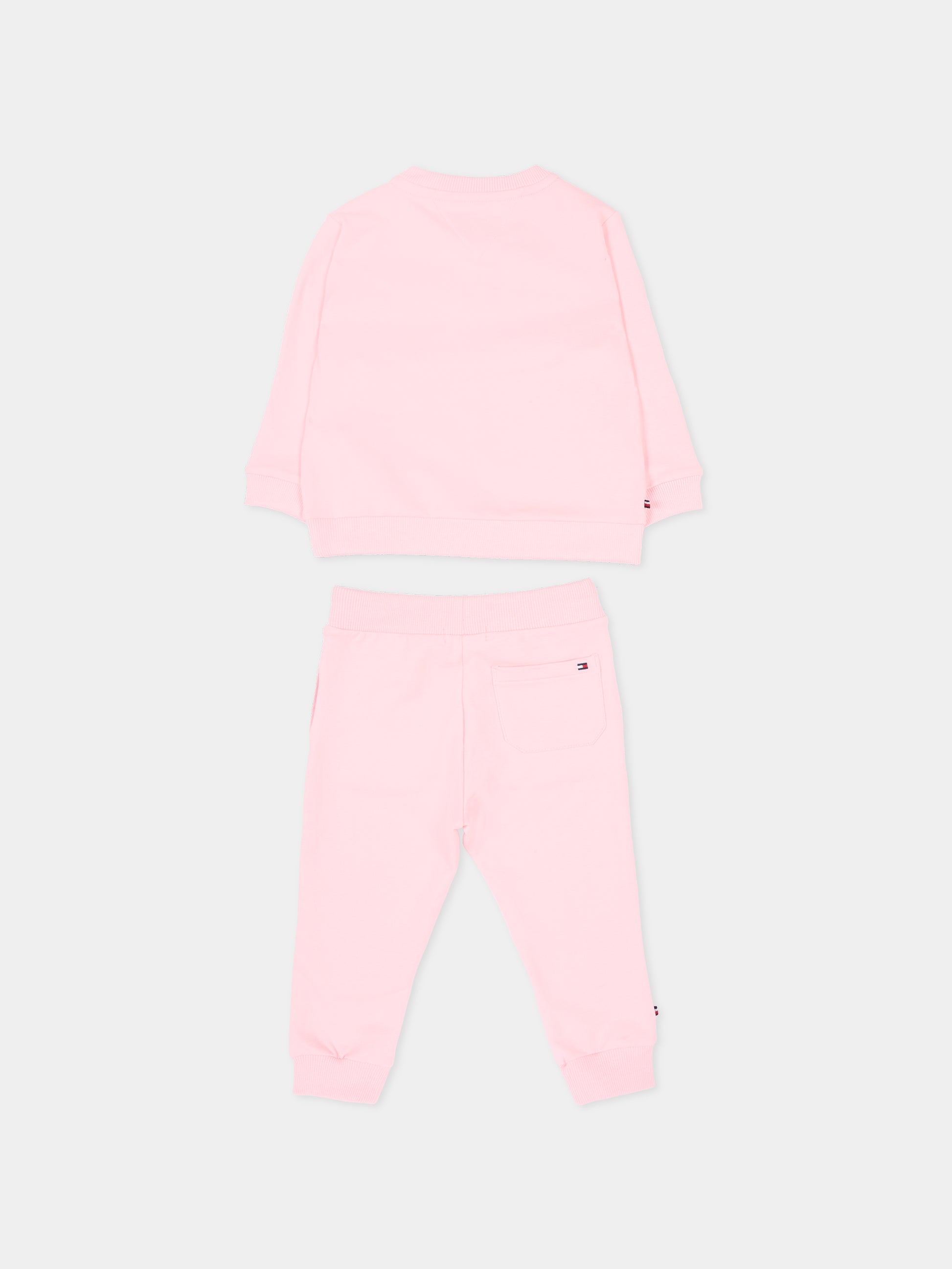Completo sportivo rosa per neonata con logo,Tommy Hilfiger Junior,KN0KN02162 TG7