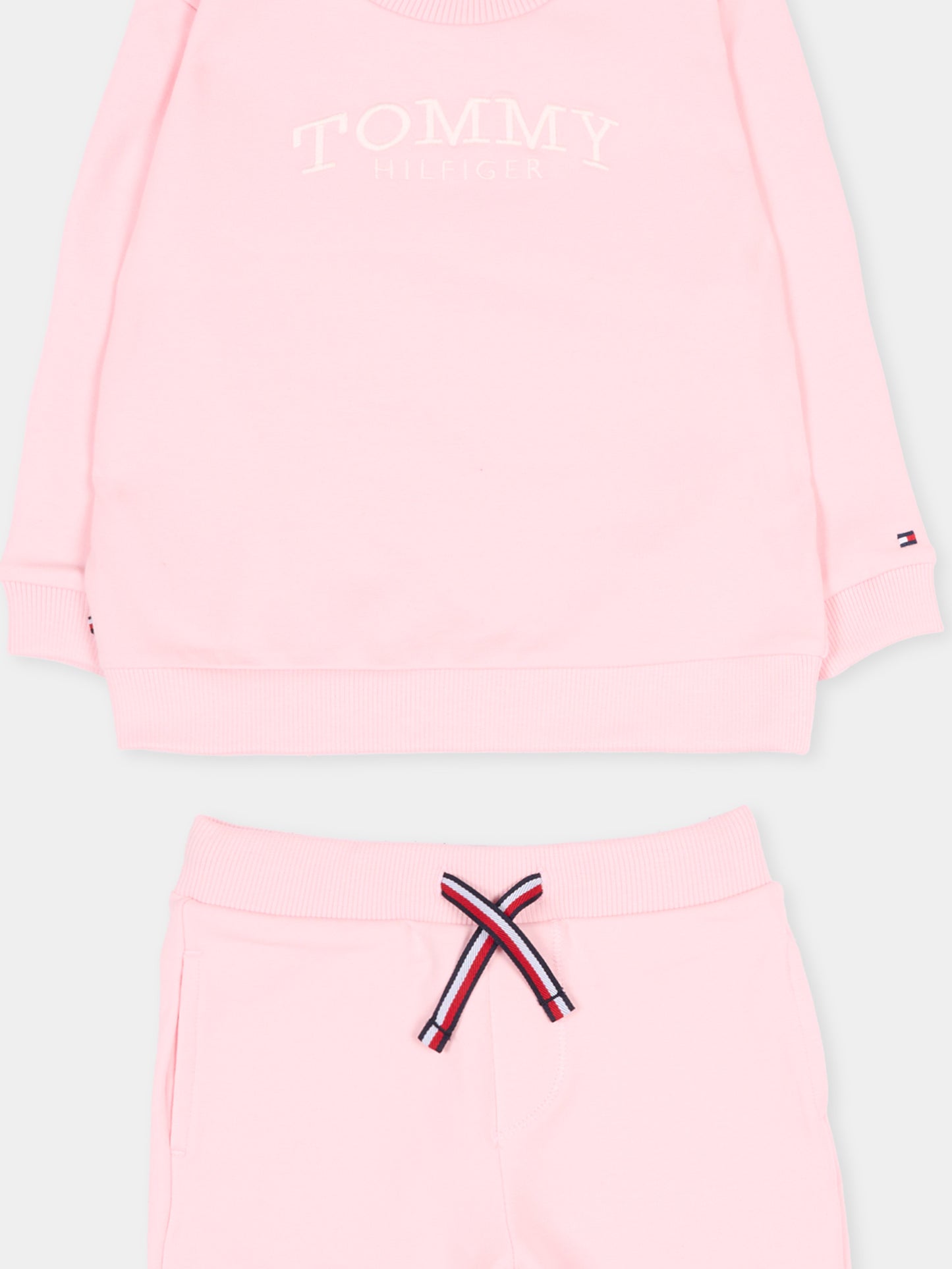 Completo sportivo rosa per neonata con logo,Tommy Hilfiger Junior,KN0KN02162 TG7