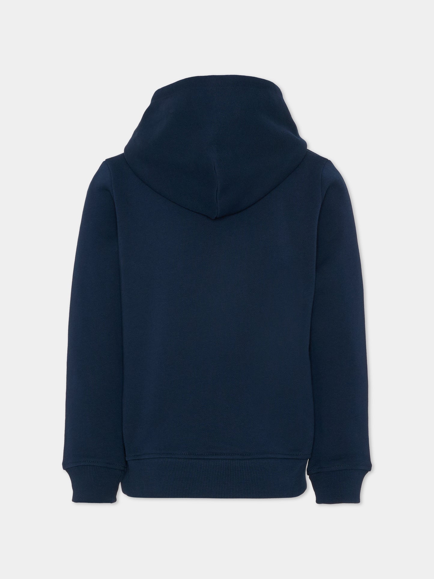 Felpa blu per bambino con logo,Tommy Hilfiger Junior,KS0KS00707 C1G