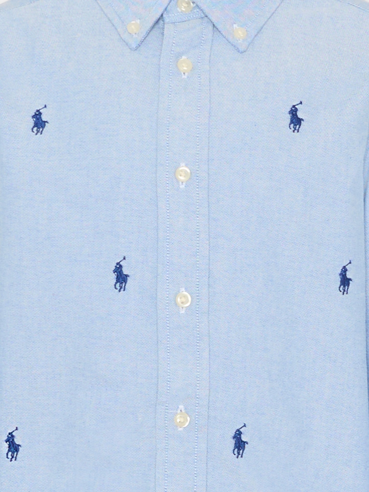 Camicia azzurra per bambino con iconico cavallino blu,Ralph Lauren Kids,878876001
