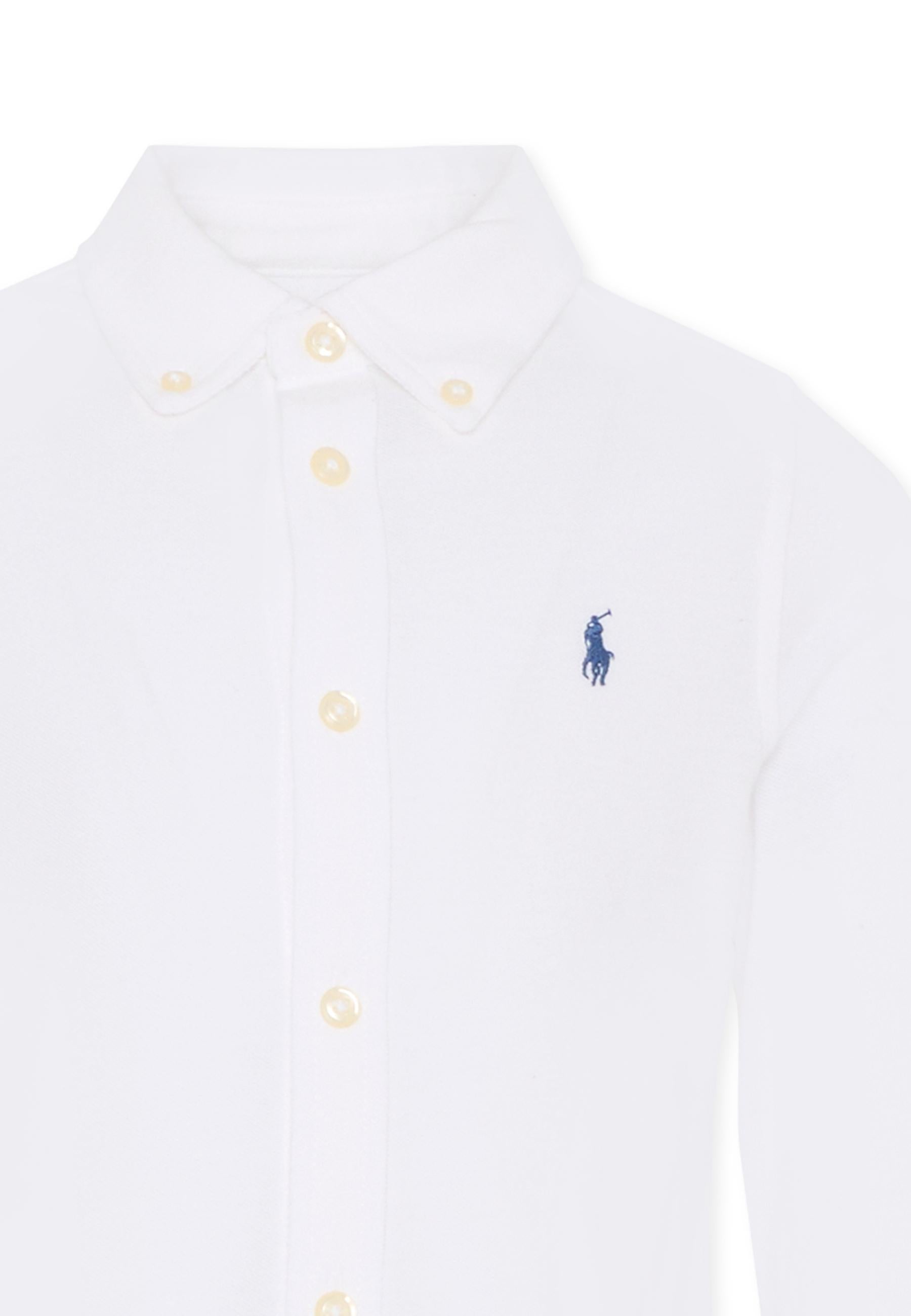 Camicia bianca per bambino con cavallino,Ralph Lauren Kids,914506002