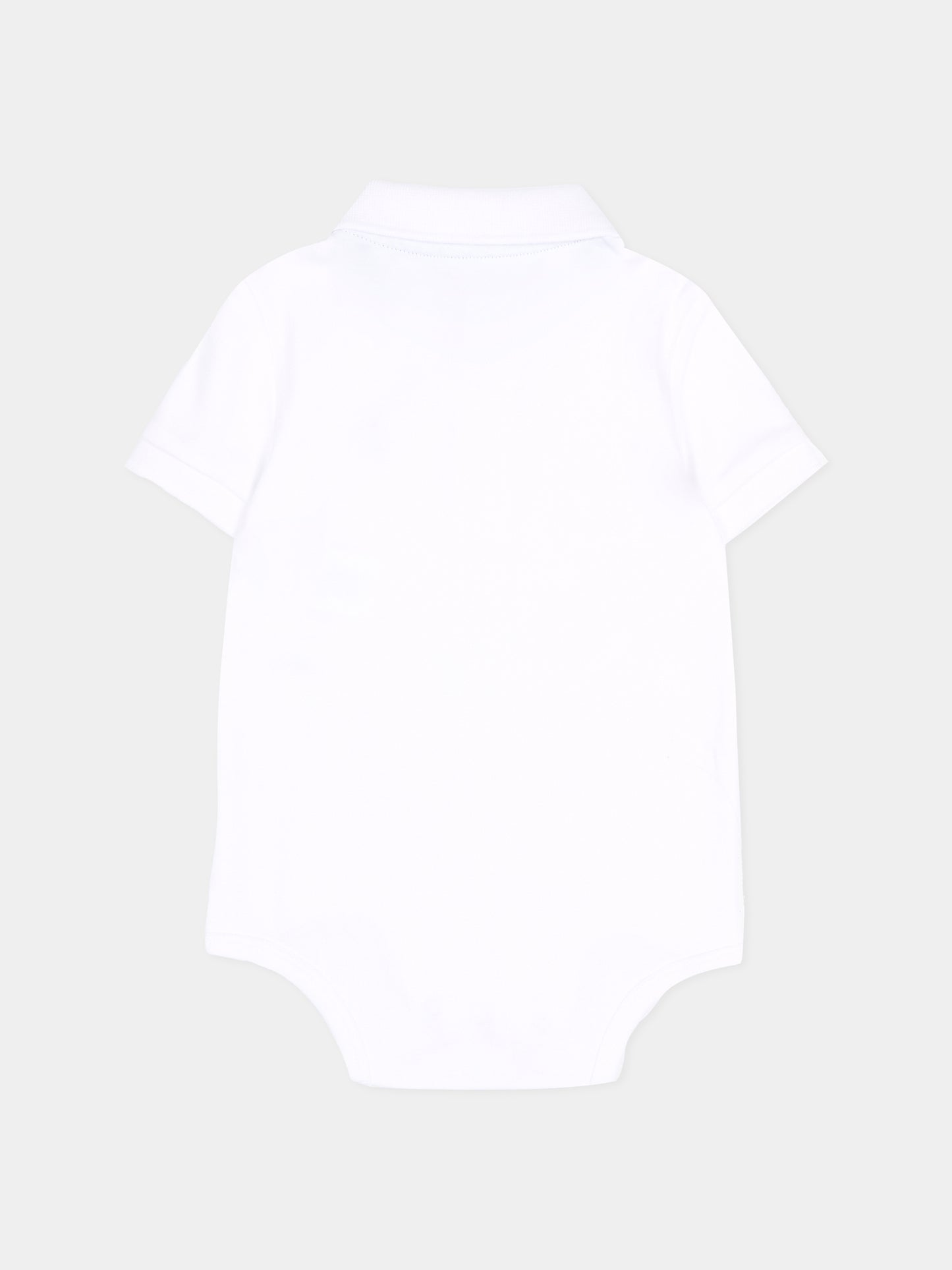 Body bianco per neonato con cavallino,Ralph Lauren Kids,700386002