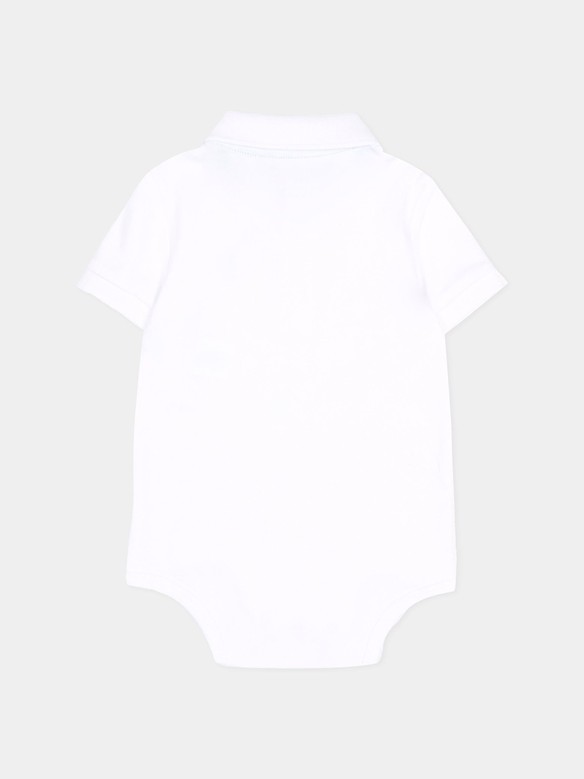 Body bianco per neonato con cavallino,Ralph Lauren Kids,700386002