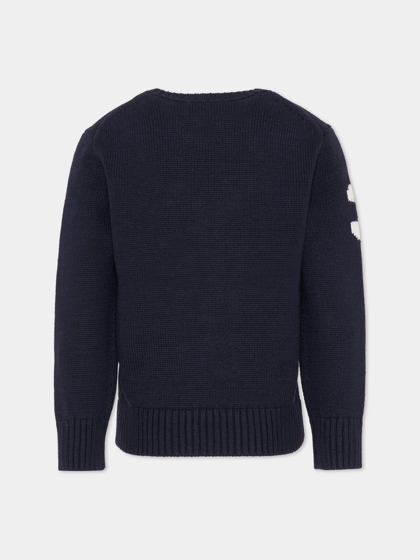 Maglione blu per bambino con Polo Bear,Ralph Lauren Kids,A95620001