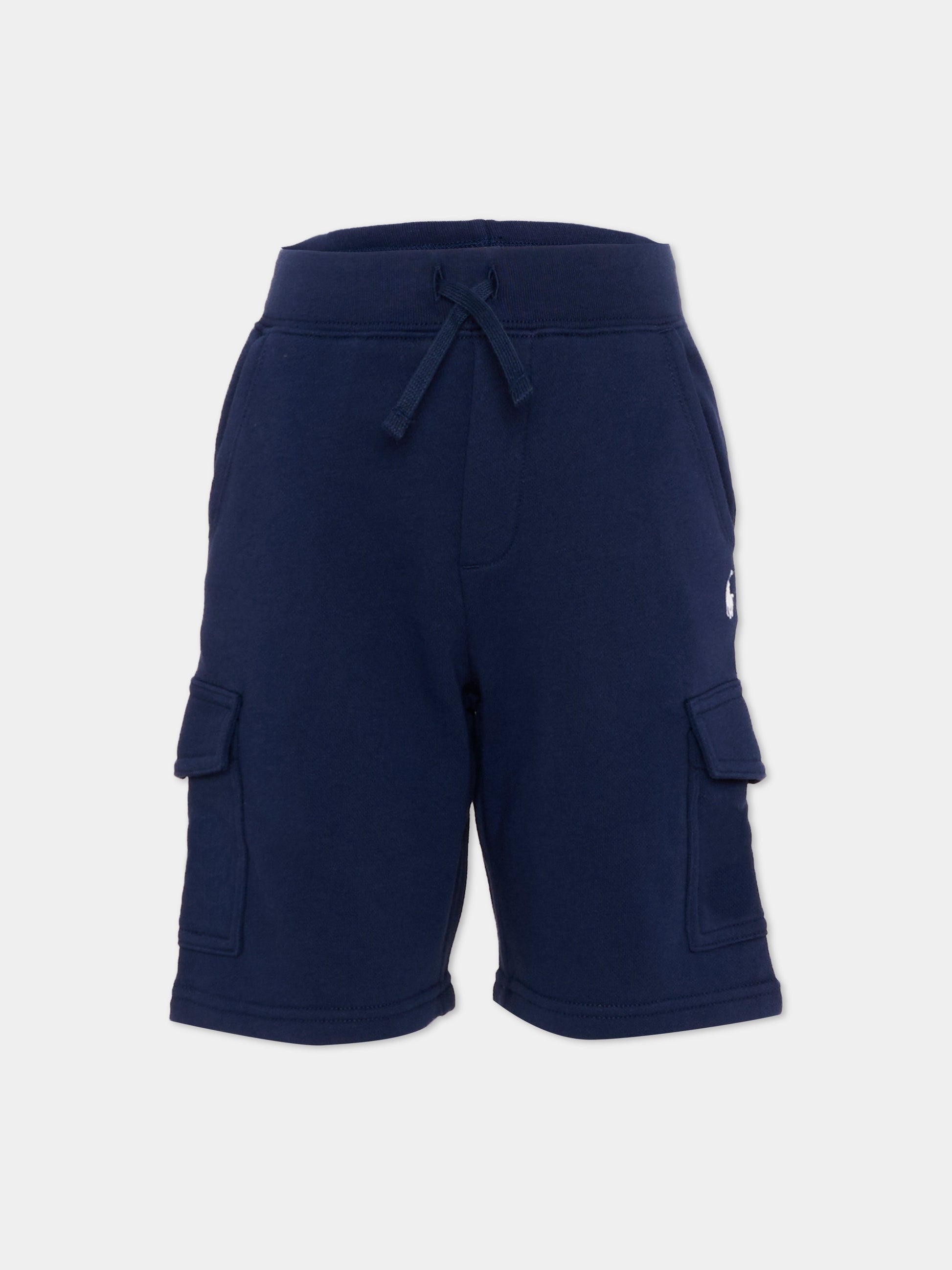 Shorts sportivi blu per bambino con Polo Pony,Ralph Lauren Kids,958158002