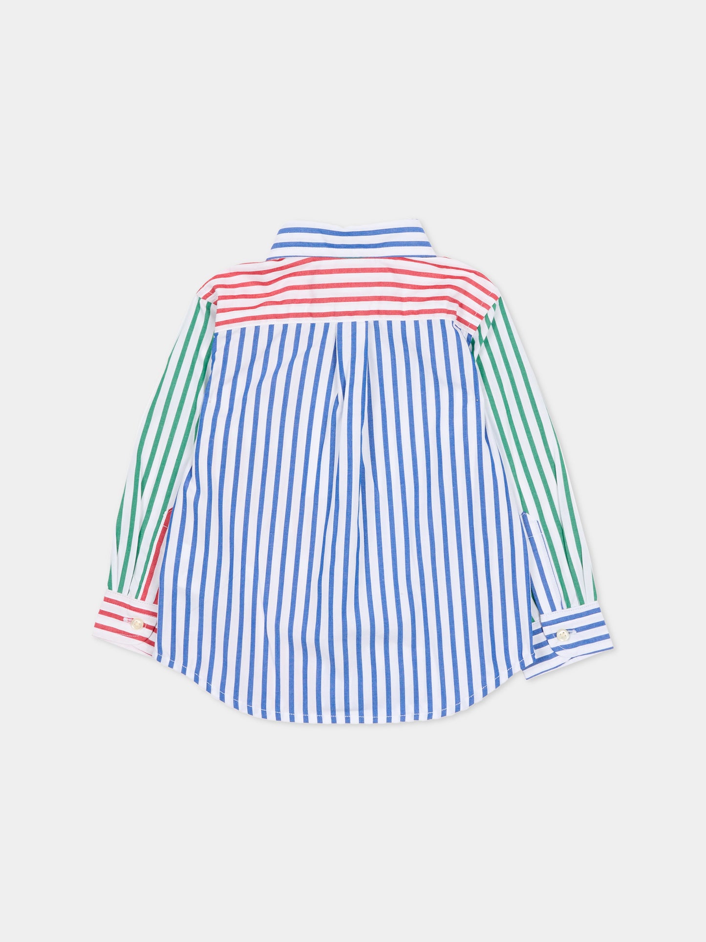 Camicia multicolor per neonato con iconico cavallino verde,Ralph Lauren Kids,A96282001