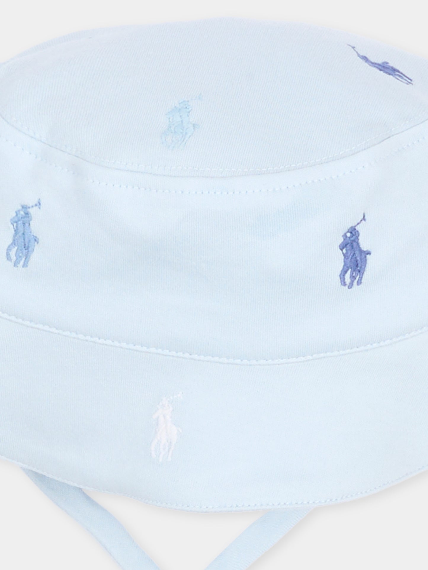 Cloche celeste per neonato con iconico cavallino,Ralph Lauren Kids,876974002