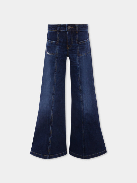 Jeans denim per bambina con logo,Diesel,J01919 KXBMR K01