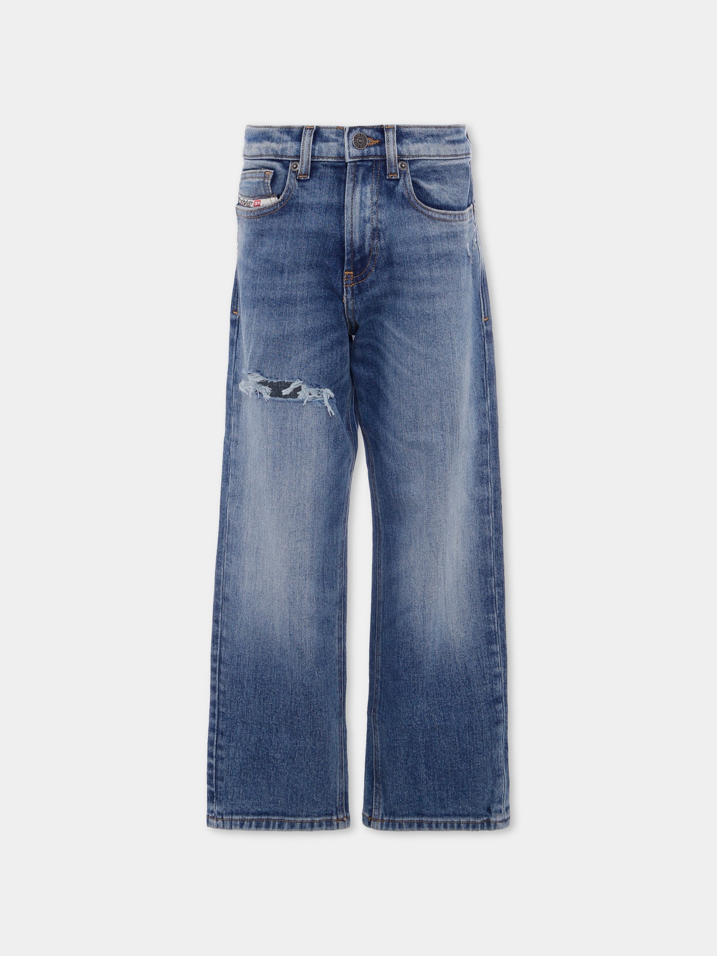 Jeans denim per bambino con logo,Diesel,J01923 KXBMH K01