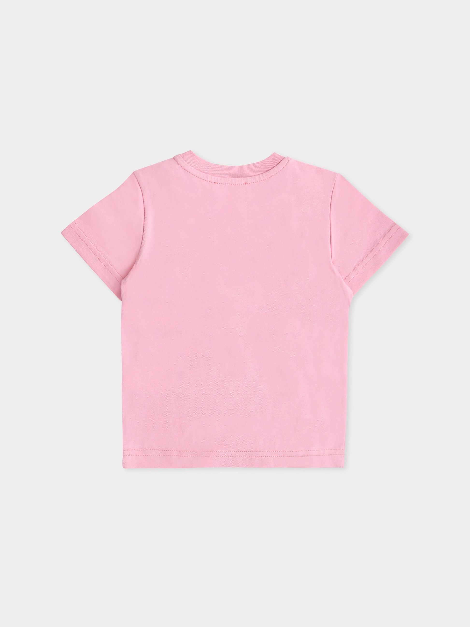 T-shirt rosa per neonata con logo,Diesel,K00519 00YI9 K325