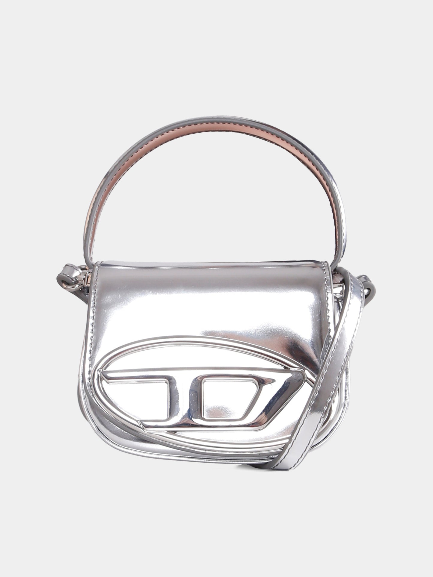 Borsa argento per bambina con logo,Diesel,J01572 PS202 H0535