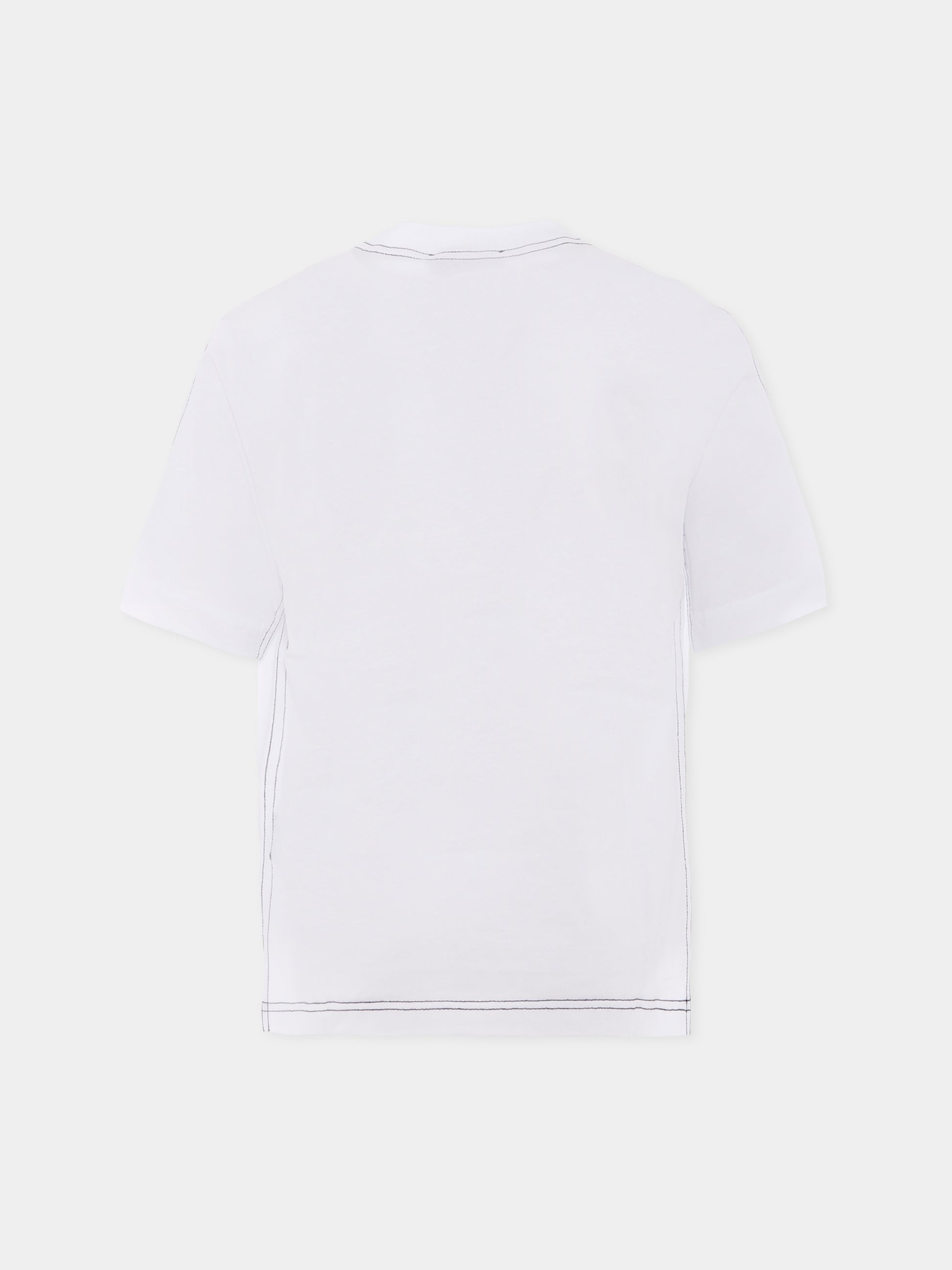 T-shirt bianca per bambino con scorpione,N°21 Kids,N21948 N0199 0N100