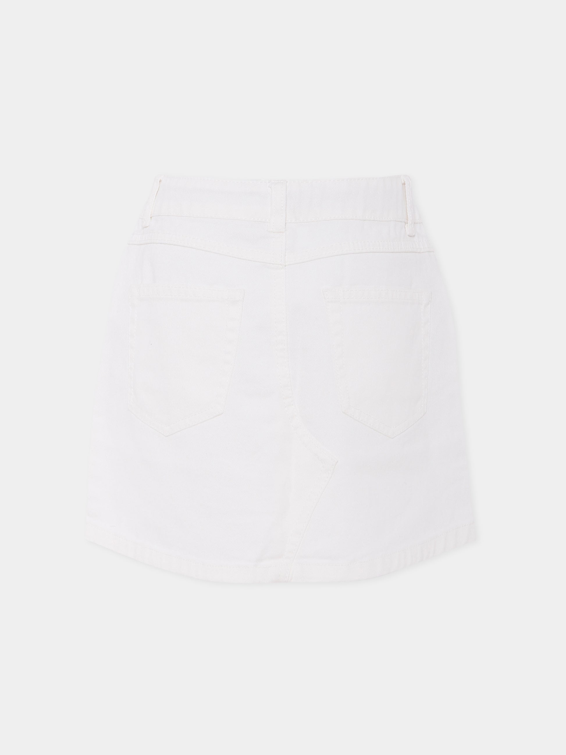 Gonna avorio per bambina con Teddy Bear e cuore,Moschino Kids,HAJ03M LOA14 10063