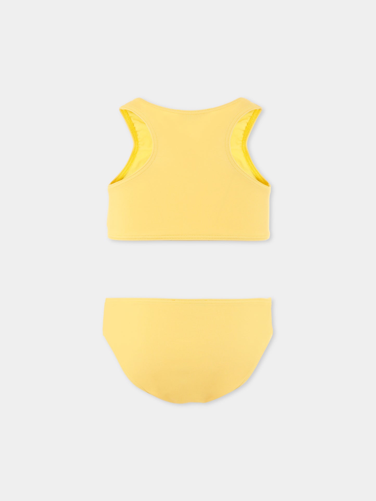 Bikini giallo per bambina con Teddy Bear,Moschino Kids,HAL00P LKA00 50577