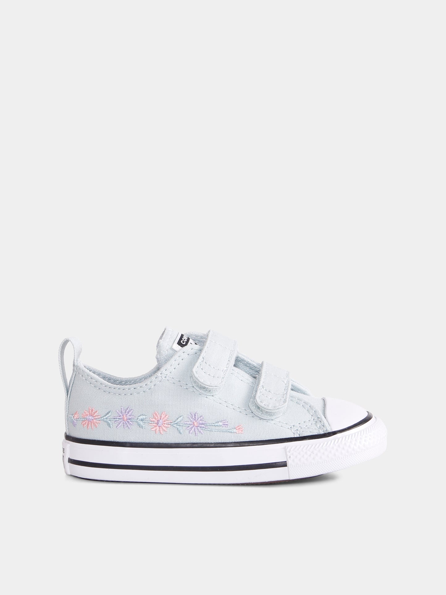 Sneakers Chuck Taylor All Star verdi per neonata e bambina con fiori,Converse,A11785C