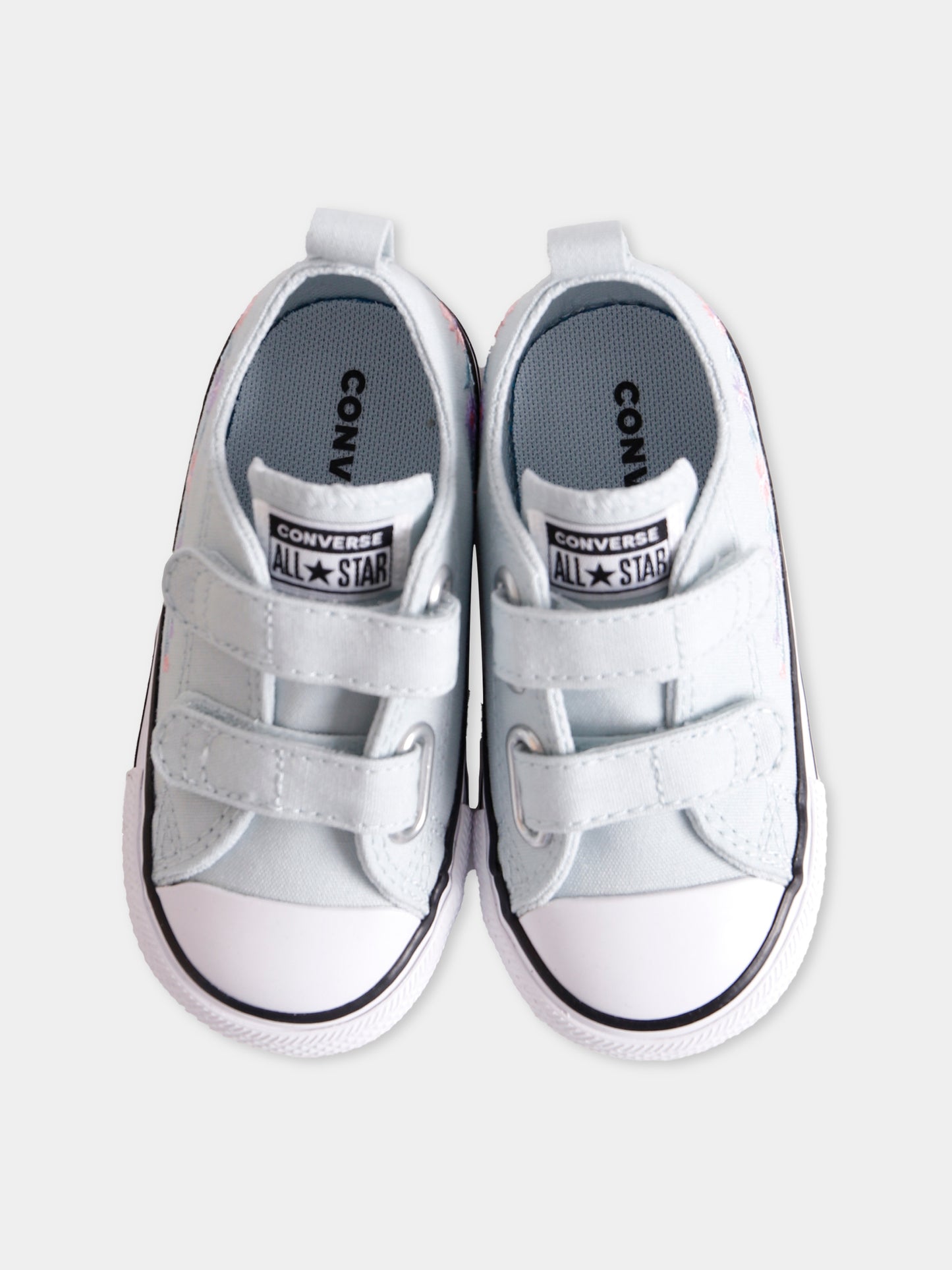 Sneakers Chuck Taylor All Star verdi per neonata e bambina con fiori,Converse,A11785C