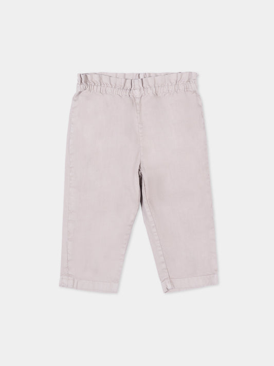 Pantaloni grigi per neonata,Bonpoint,C06XPAW00001 057A
