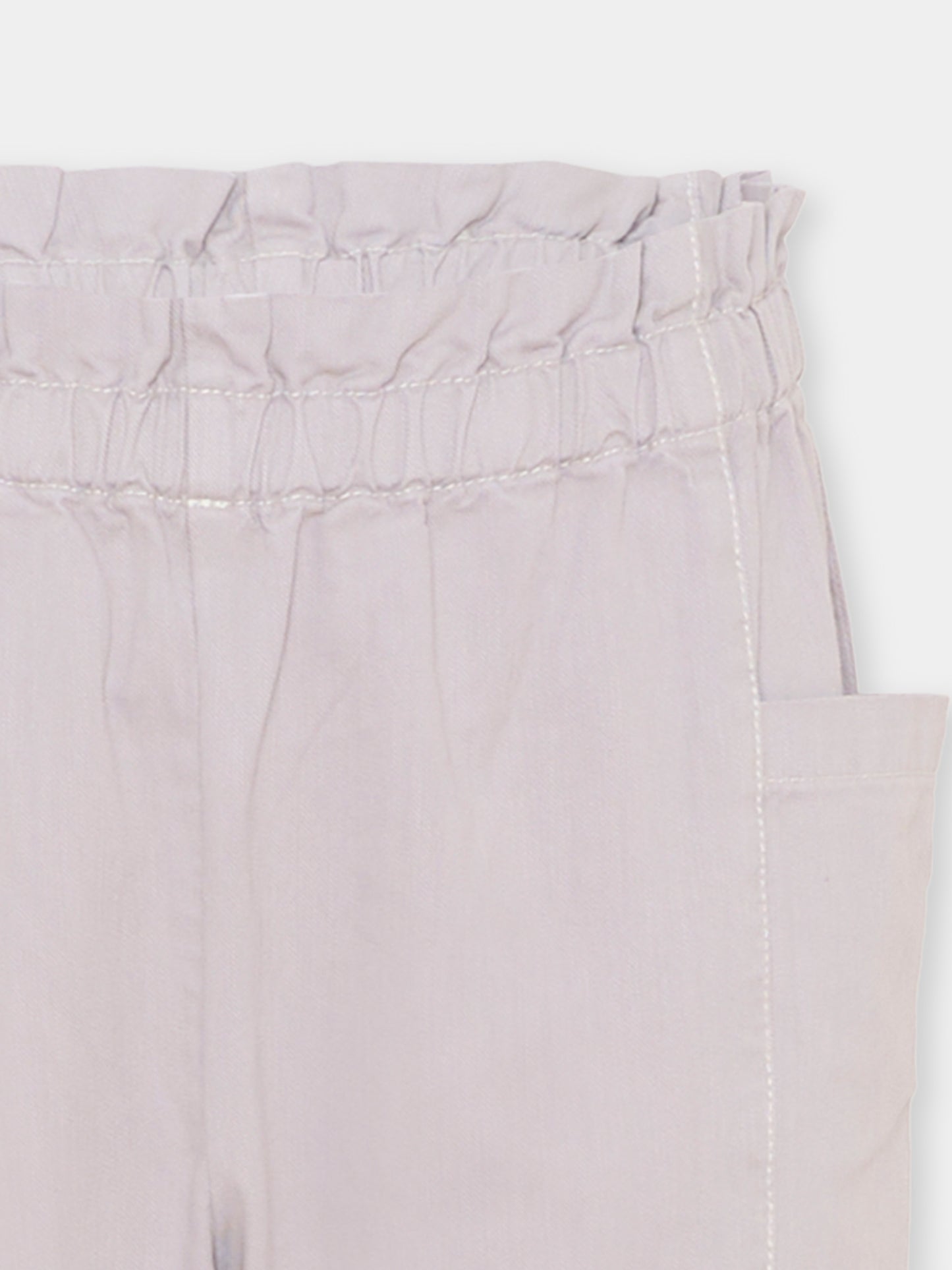 Pantaloni lilla per bambina con ciliegie,Bonpoint,C06GPAW00001 057A