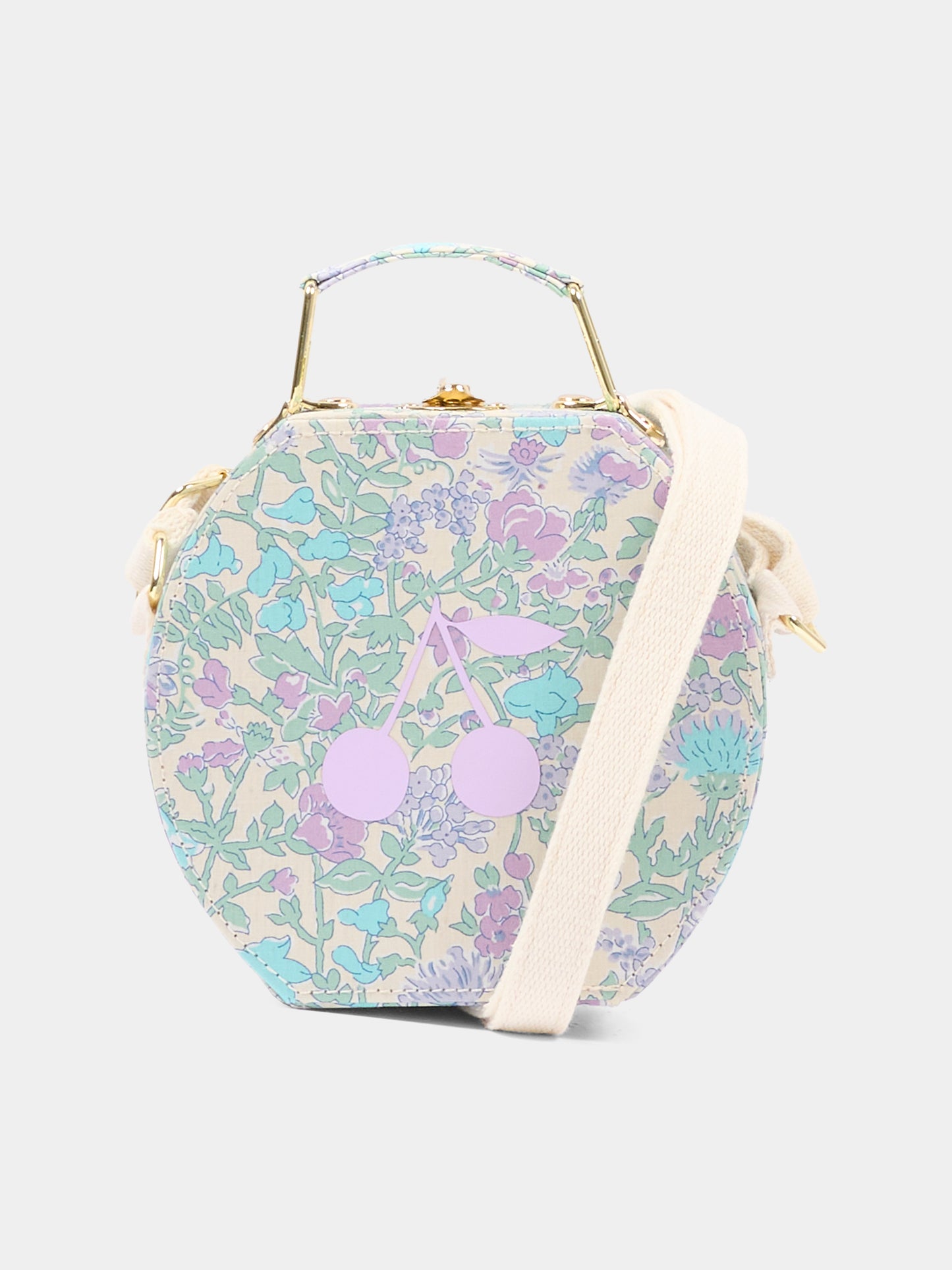 Borsa multicolor per bambina con ciliegie,Bonpoint,C06GBAW00003 556