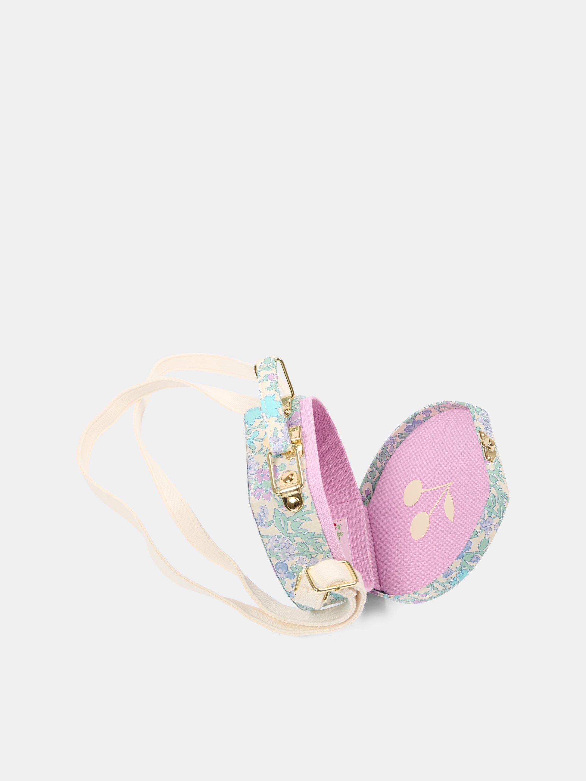 Borsa multicolor per bambina con ciliegie,Bonpoint,C06GBAW00003 556