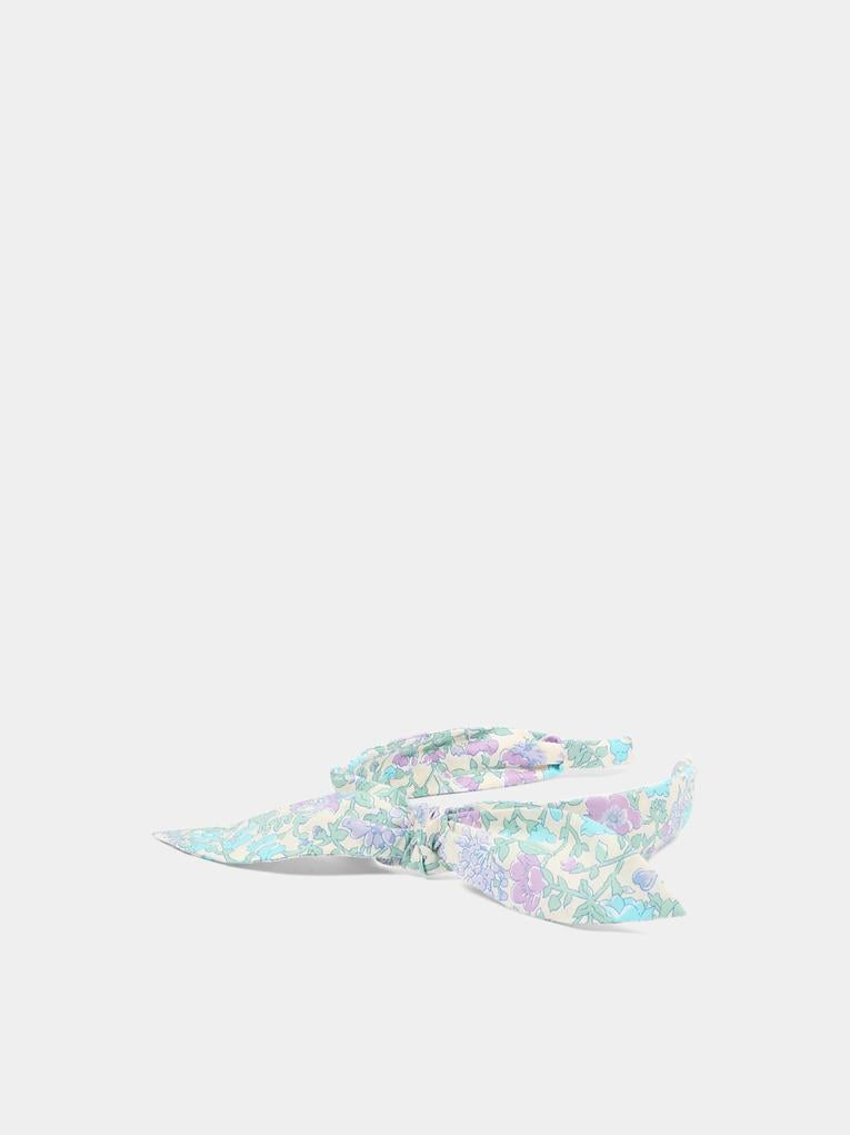 Cerchietto multicolor per bambina con stampa floreale,Bonpoint,C06GHAW00005 556