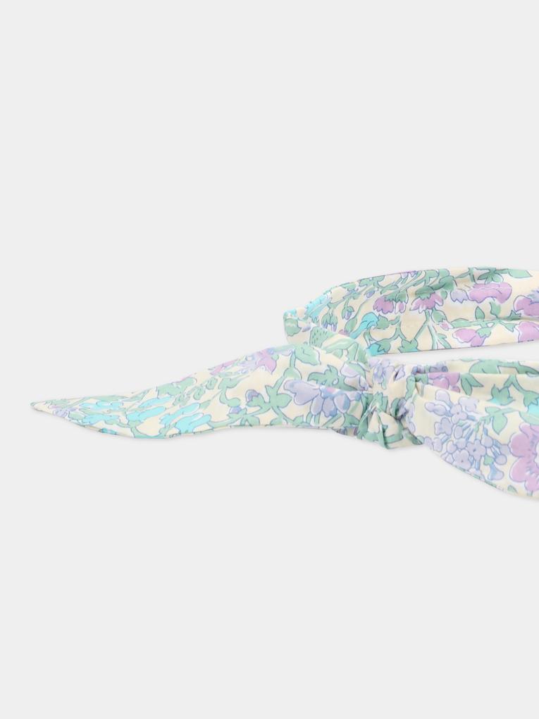Cerchietto multicolor per bambina con stampa floreale,Bonpoint,C06GHAW00005 556