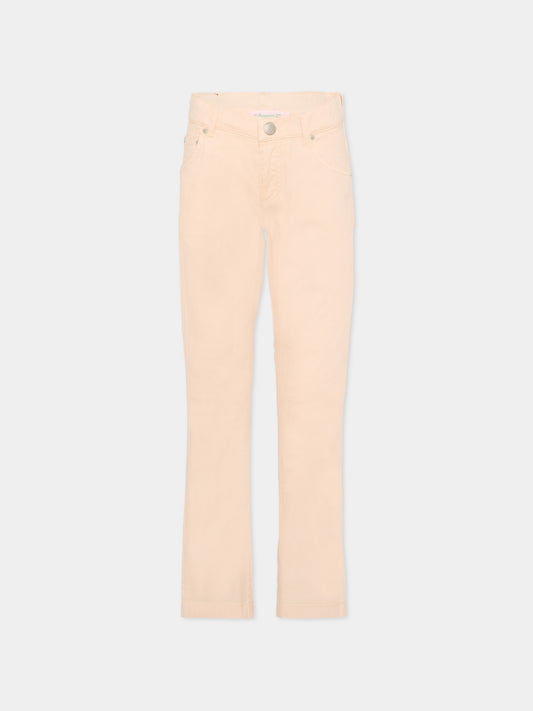 Pantaloni rosa per bambina con ciliegie,Bonpoint,S06GPAW00015 025A