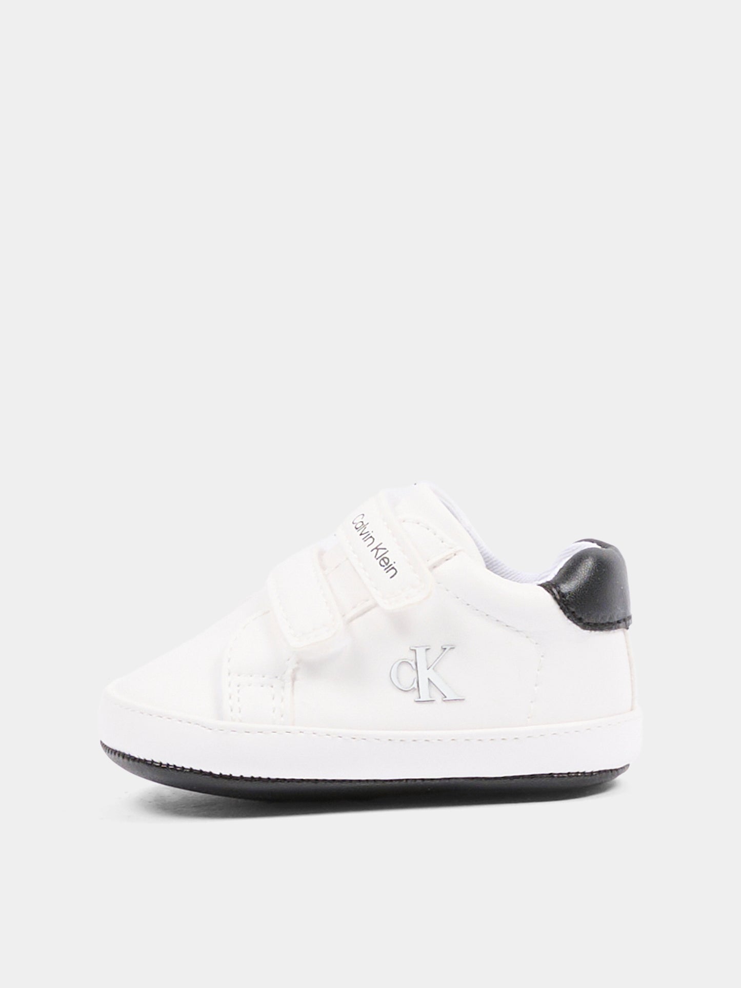 Sneakers bianche per neonato con logo,Calvin Klein Kids,V0B9 83273 1582X002