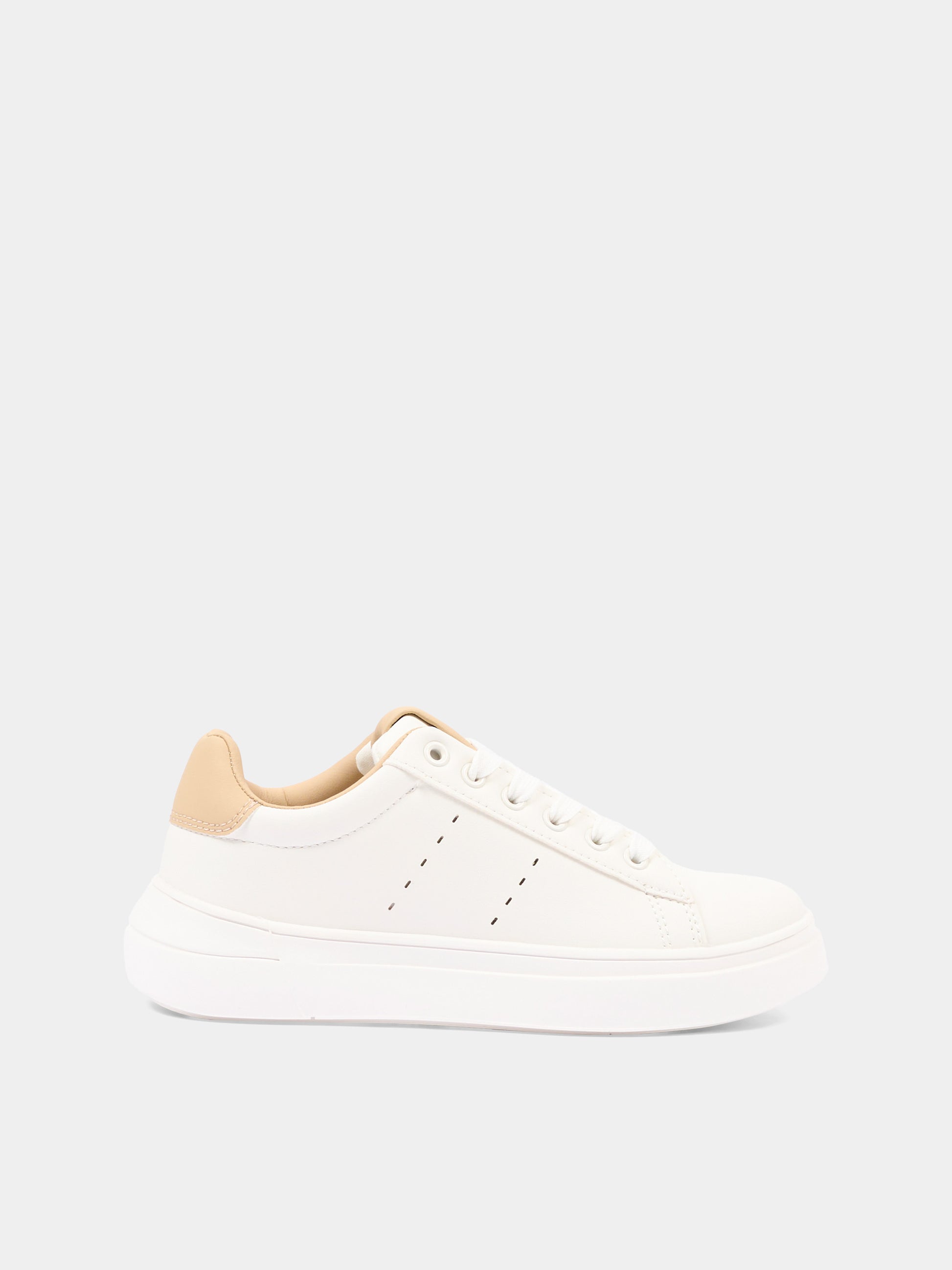 Sneakers bianche per bambino con logo,Calvin Klein Kids,V3X9 83301 1355A472