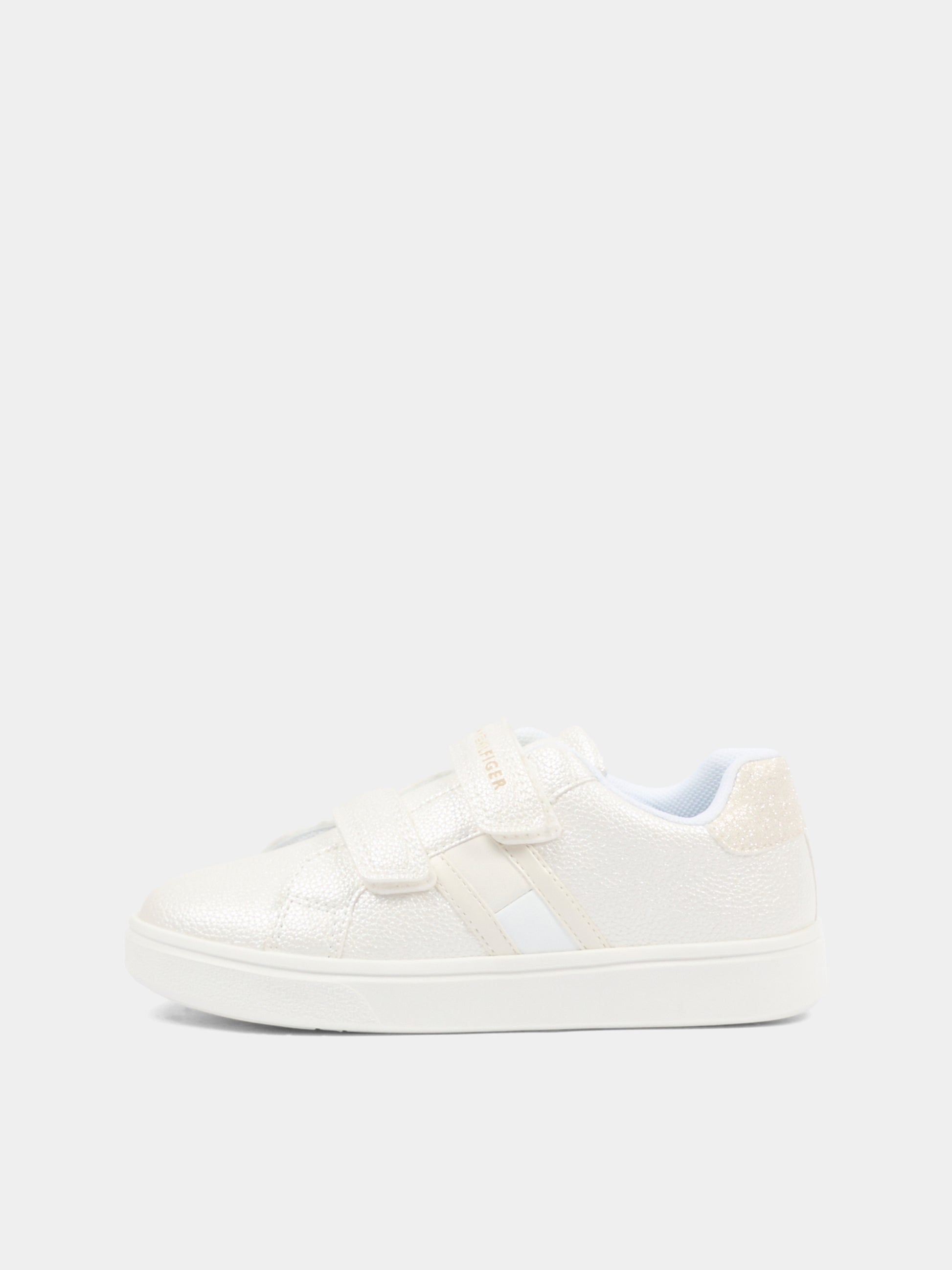 Sneakers argento per neonata e bambina con logo,Tommy Hilfiger Junior,T1A9 34231 0375100