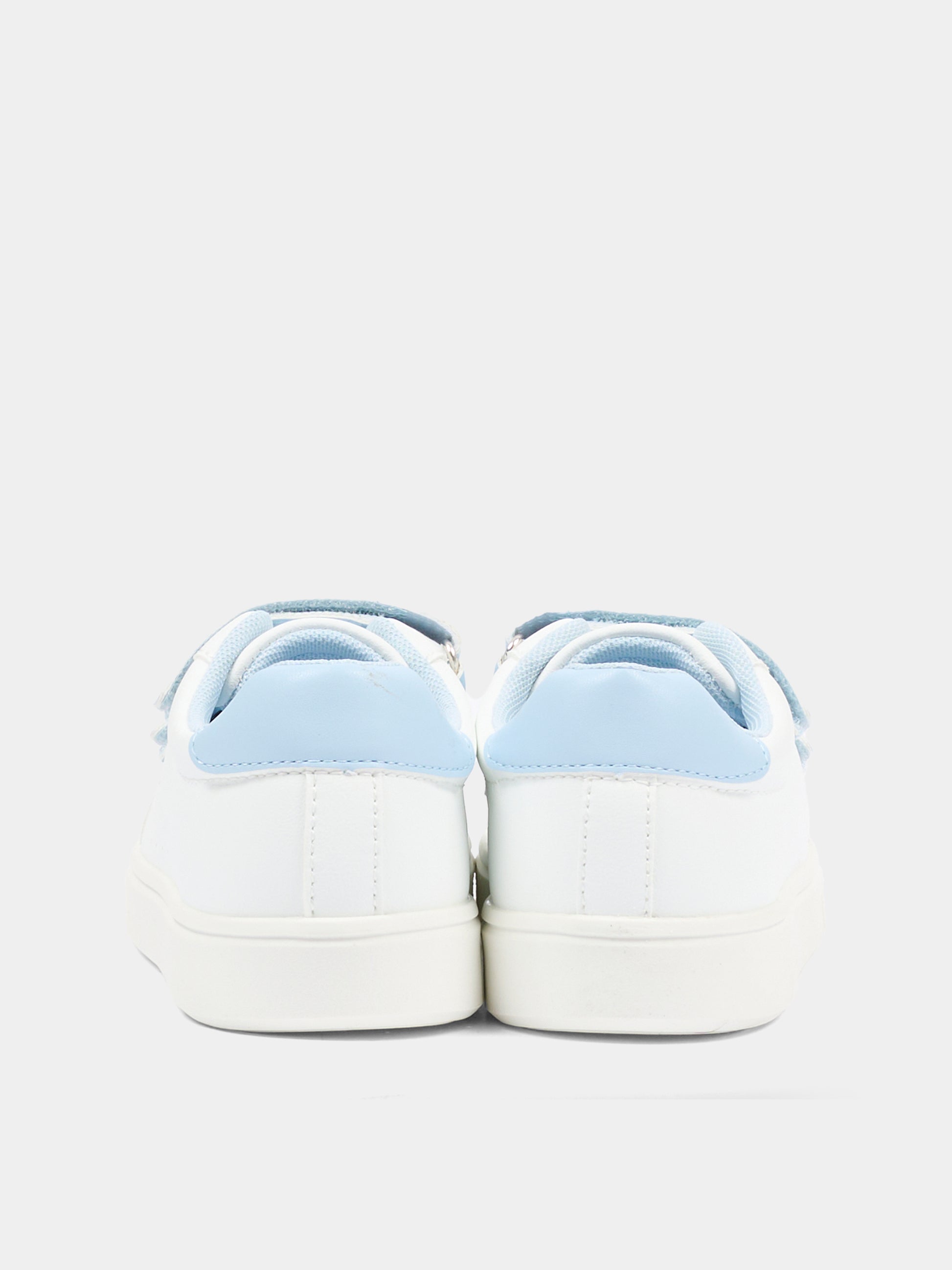 Sneakers celesti per neonato e bambino con logo,Tommy Hilfiger Junior,T1X9 34339 1355X356