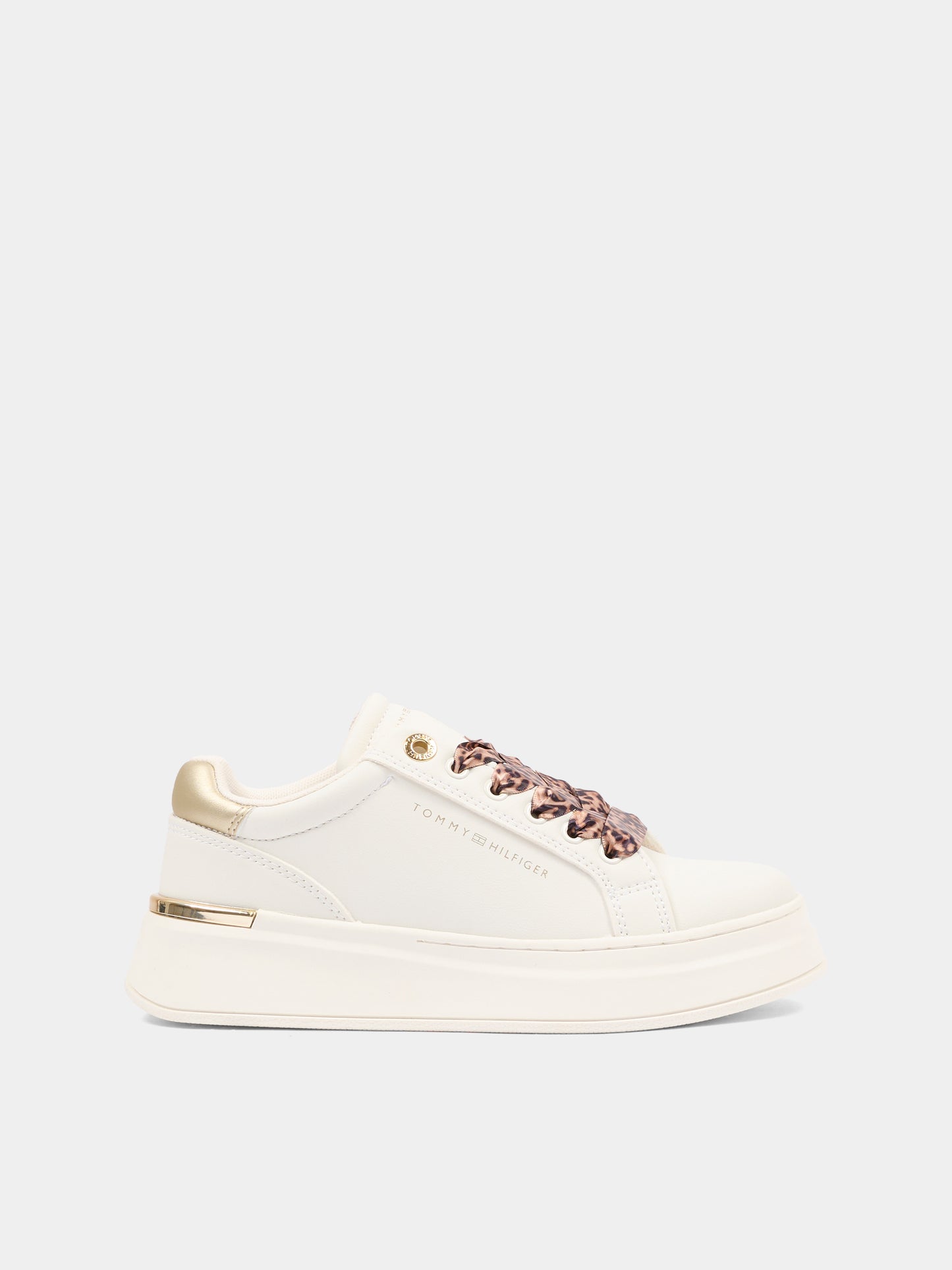 Sneakers bianche per bambina con logo,Tommy Hilfiger Junior,T3A9 34255 1355X024