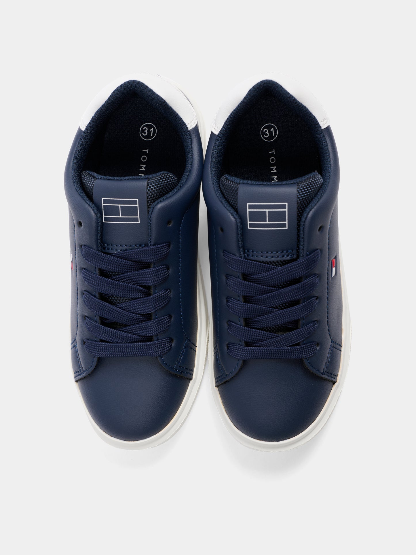 Sneakers blu per bambino con logo,Tommy Hilfiger Junior,T3X9 34350 1355X007