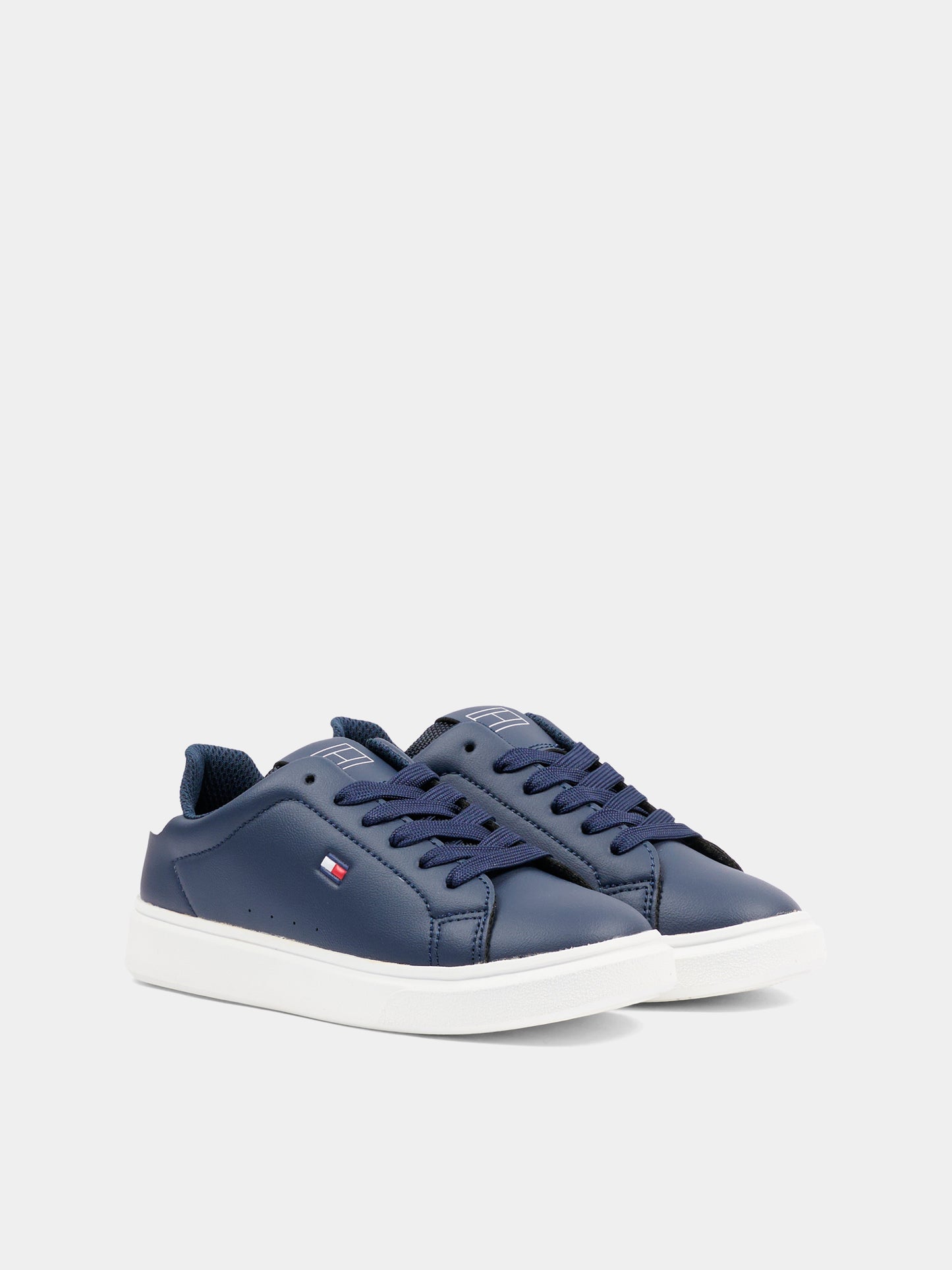 Sneakers blu per bambino con logo,Tommy Hilfiger Junior,T3X9 34350 1355X007