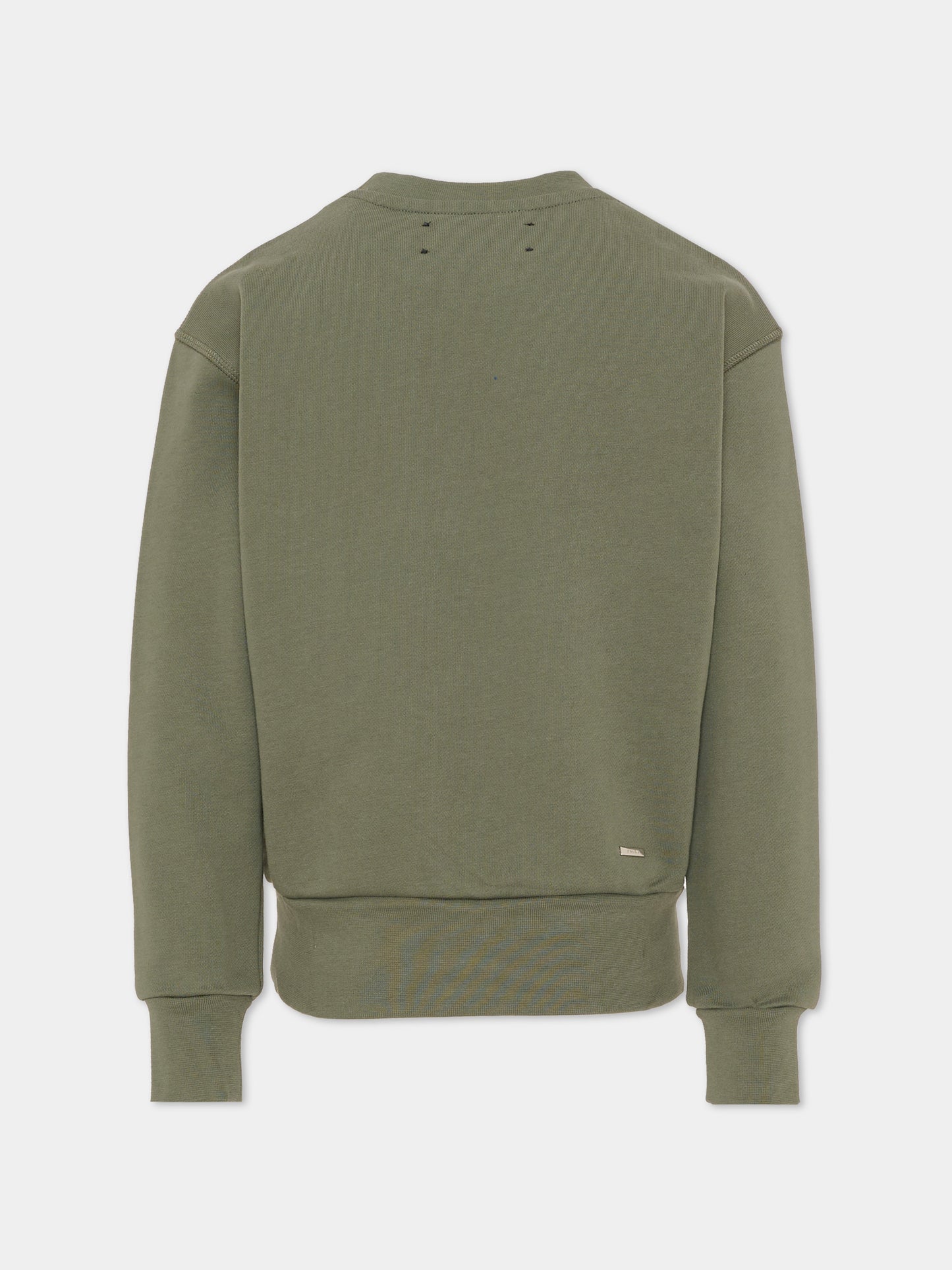 Felpa verde per bambini con logo,Amiri,ACTOJR1003 DARK SAGE