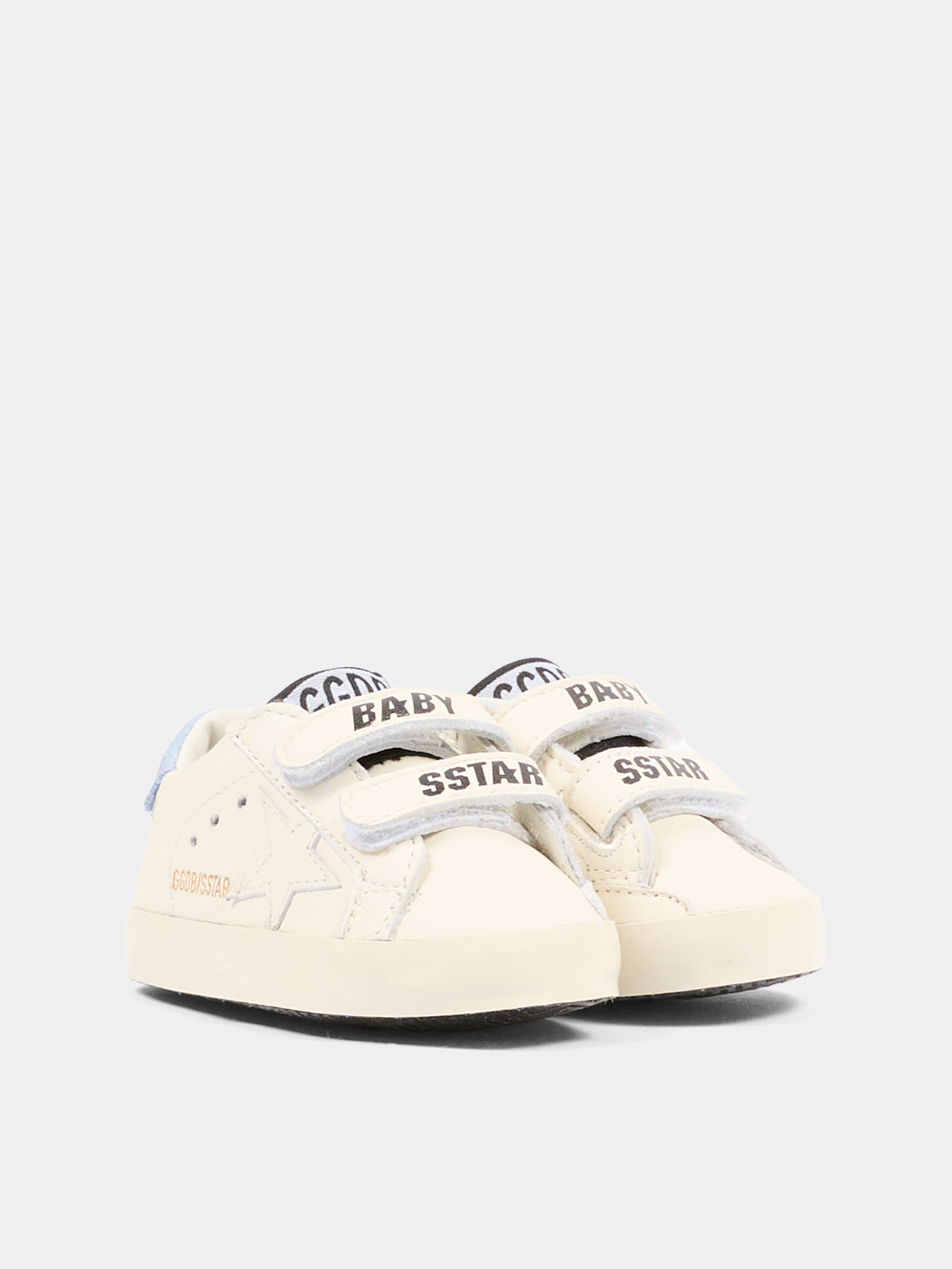 Set sneakers bianco per neonato con stella,Golden Goose,GIF00534 F007129 11409