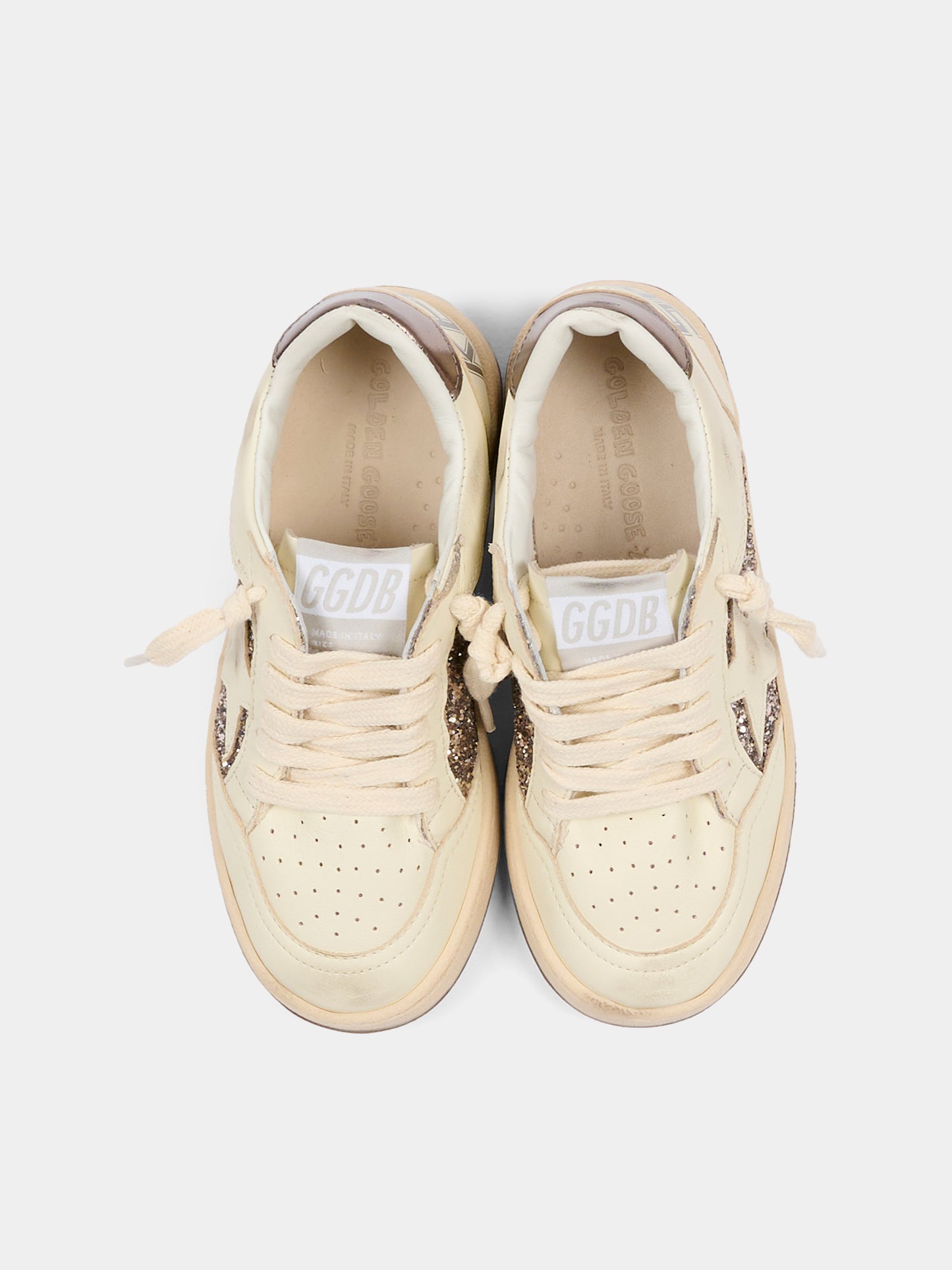 Sneakers Ball Star per bambina con logo,Golden Goose,GYF00327 F008049 82179