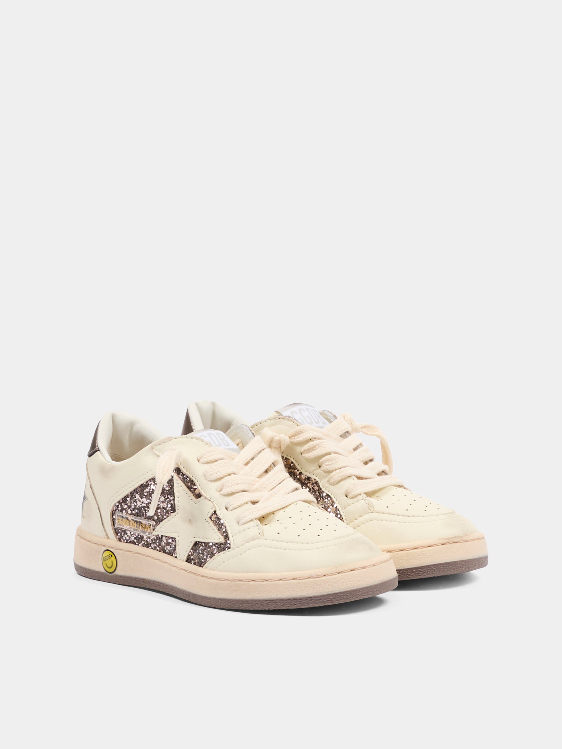 Sneakers Ball Star per bambina con logo,Golden Goose,GYF00327 F008049 82179