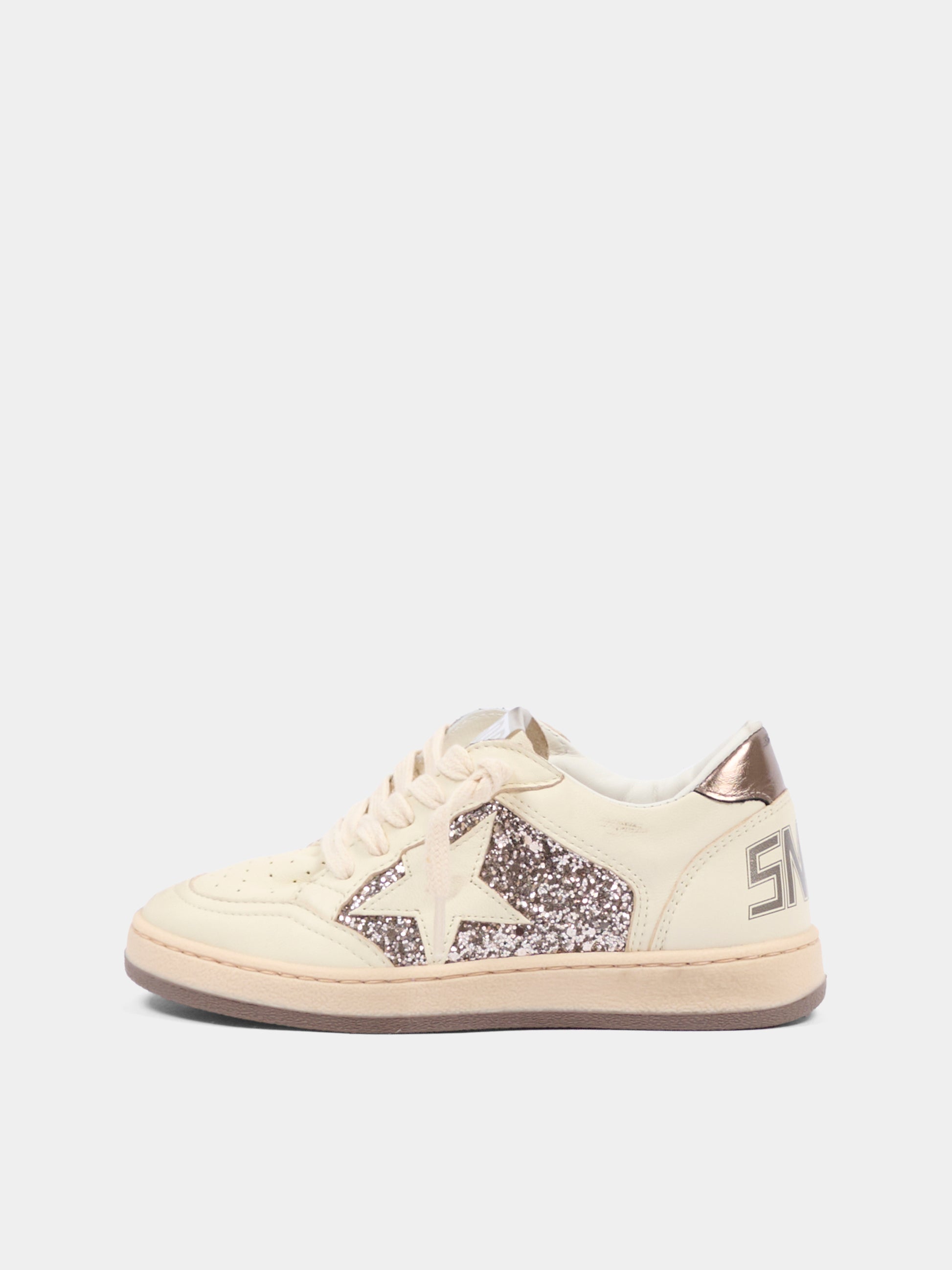 Sneakers Ball Star per bambina con logo,Golden Goose,GYF00327 F008049 82179