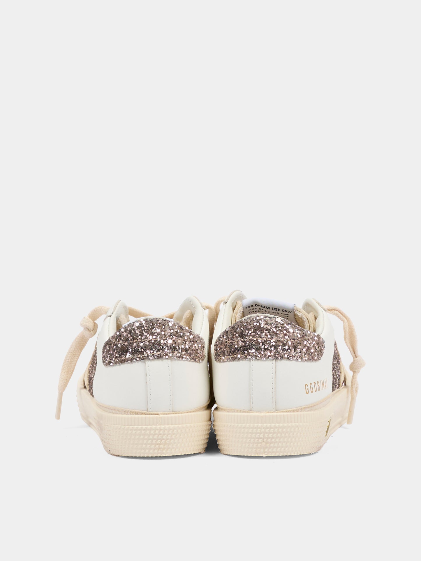 Sneakers bianche May per bambina con logo,Golden Goose,GYF00715 F005321 11694